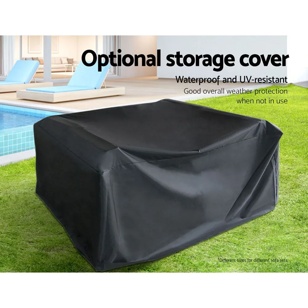 10-Piece UV-Resistant Wicker Outdoor Sofa Set - Gardeon
