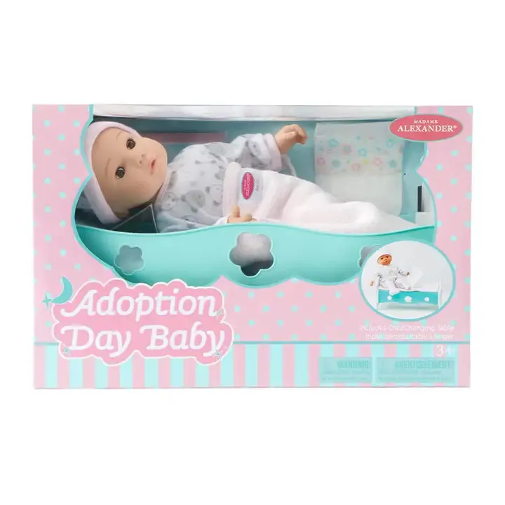 14" Adoption Day Baby Girl Light Skin/Brown