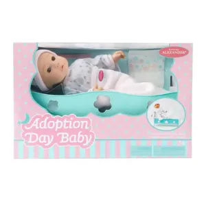 14" Adoption Day Baby Girl Light Skin/Brown