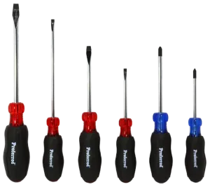 Acetate Cushion Grip Screwdriver Set - 6 pc.