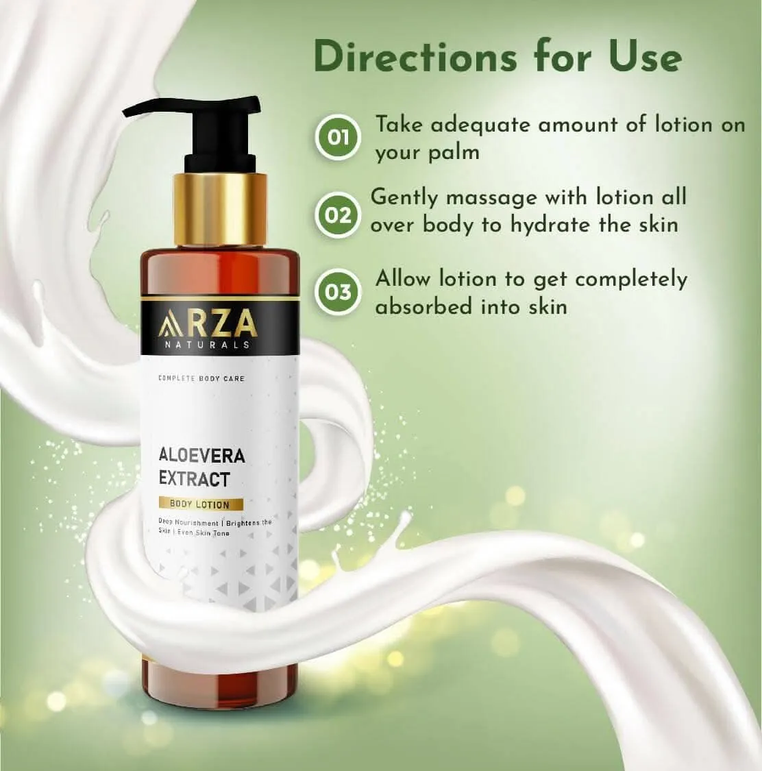 Aloe Vera Extract Body Lotion with Aloe Vera & Shea Butter for Even Skin Tone (200ml)