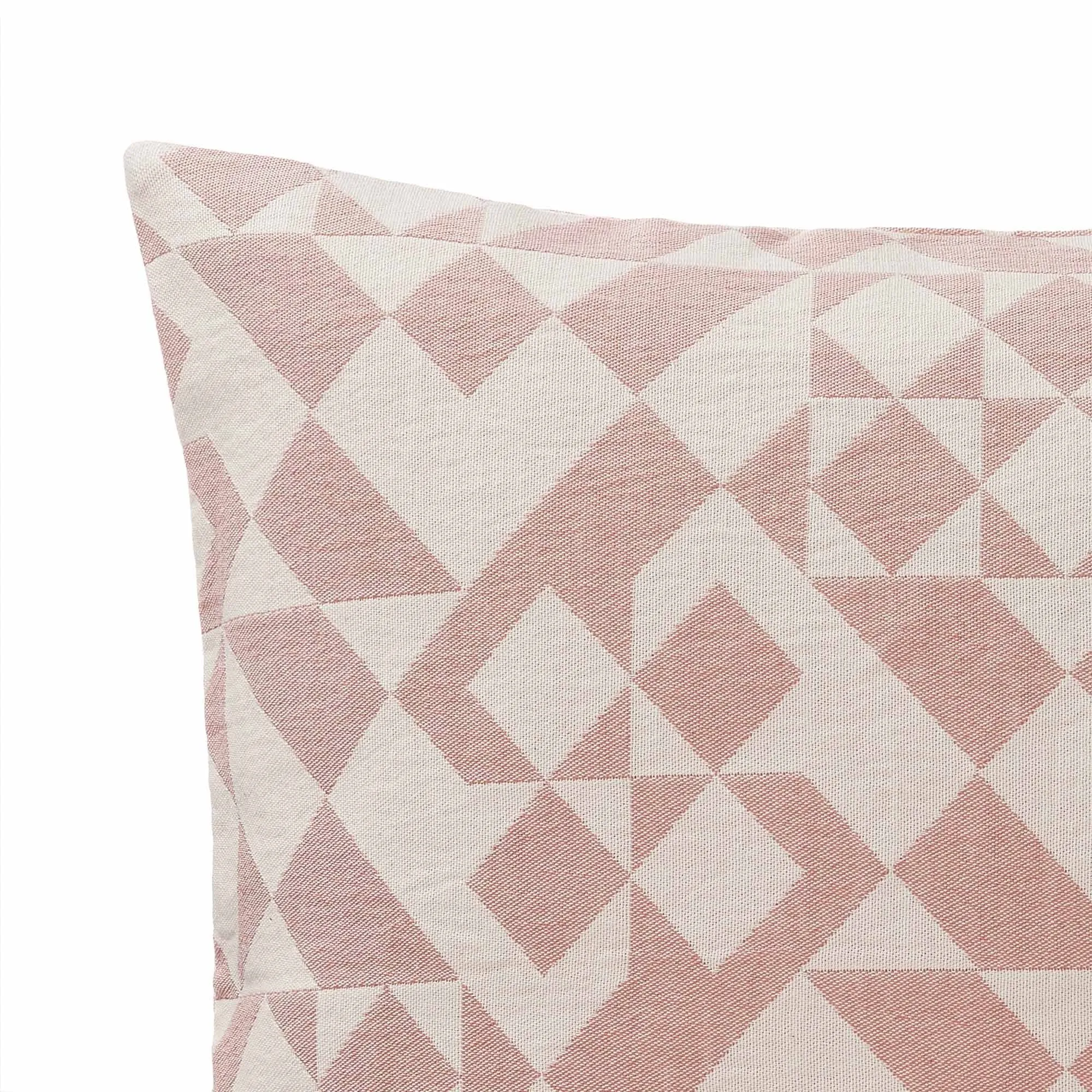 Amparo Cushion [Dusty pink/Natural white]