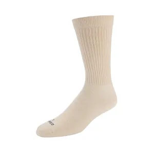 Aspire - Cushioned Organic Cotton Crew Socks - Natural