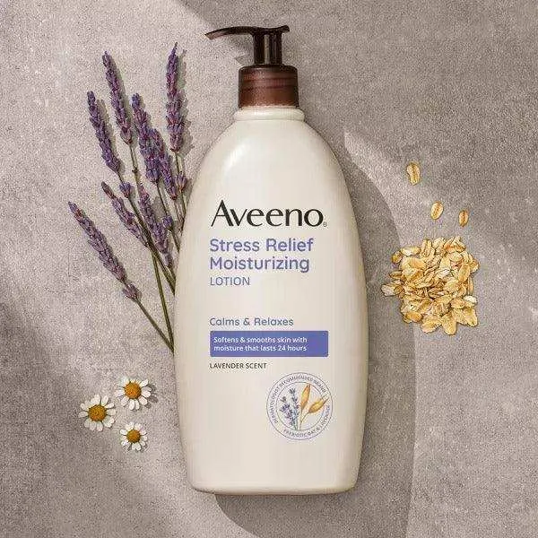 Aveeno Stress Relief Moisturizing Body Lotion with Lavender Scent - 12oz