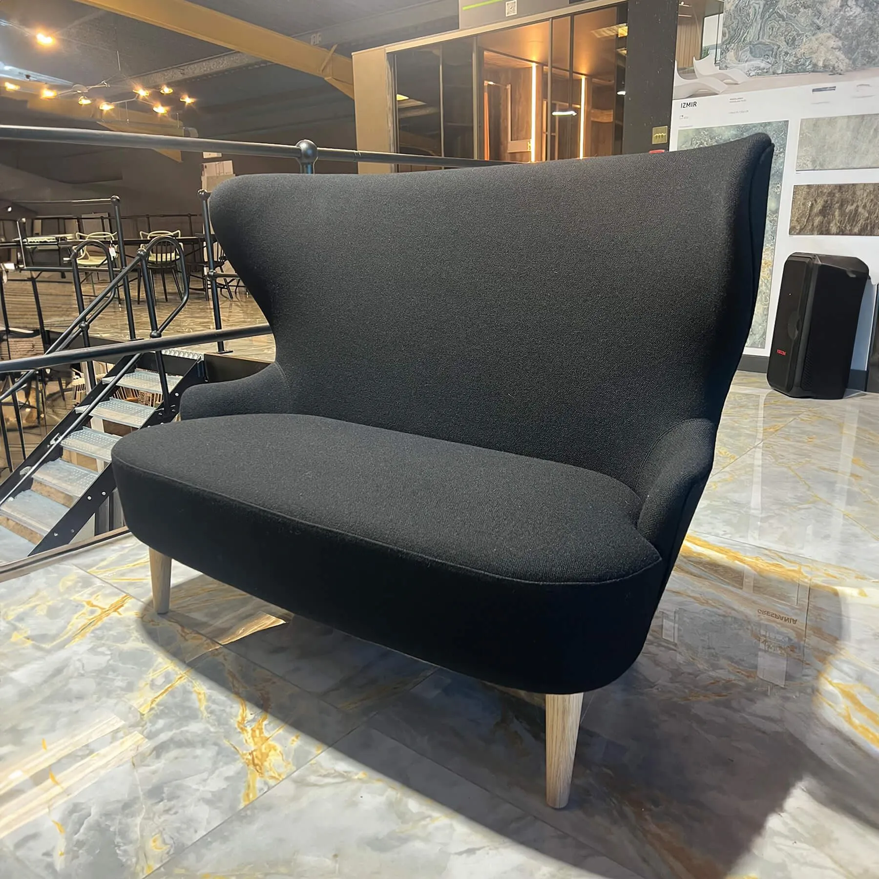 B-Stock Tom Dixon Wingback Micro Sofa - Black