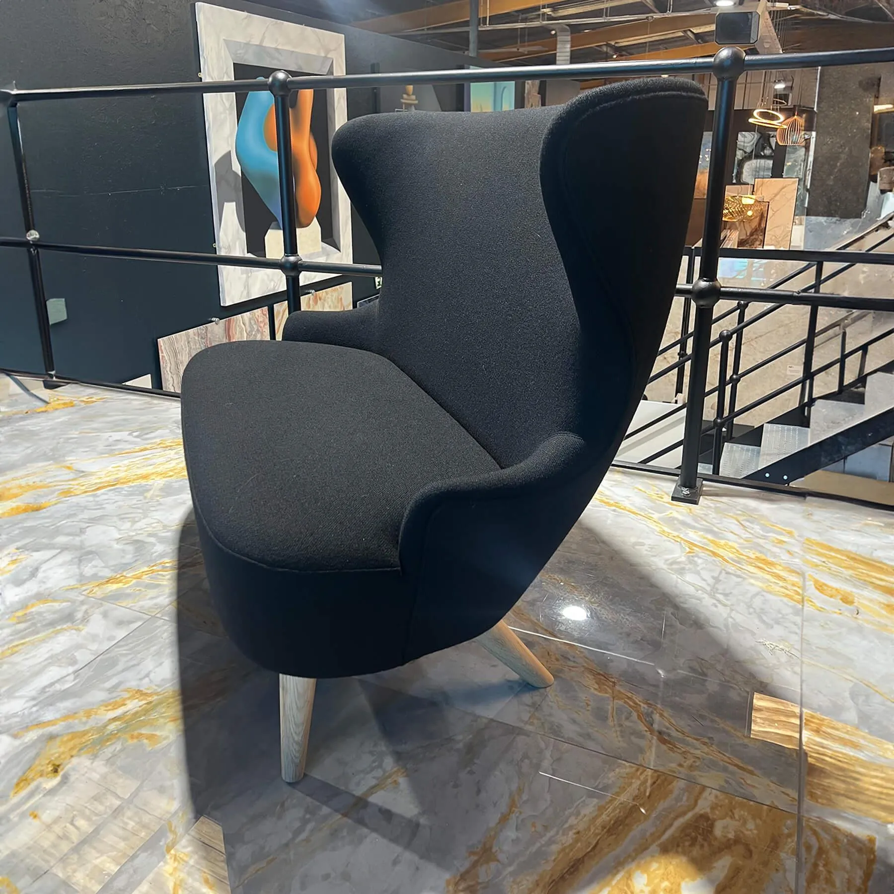 B-Stock Tom Dixon Wingback Micro Sofa - Black