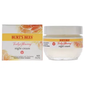 BURTS BEES Truly Glowing Night Cream, 1.8 OZ