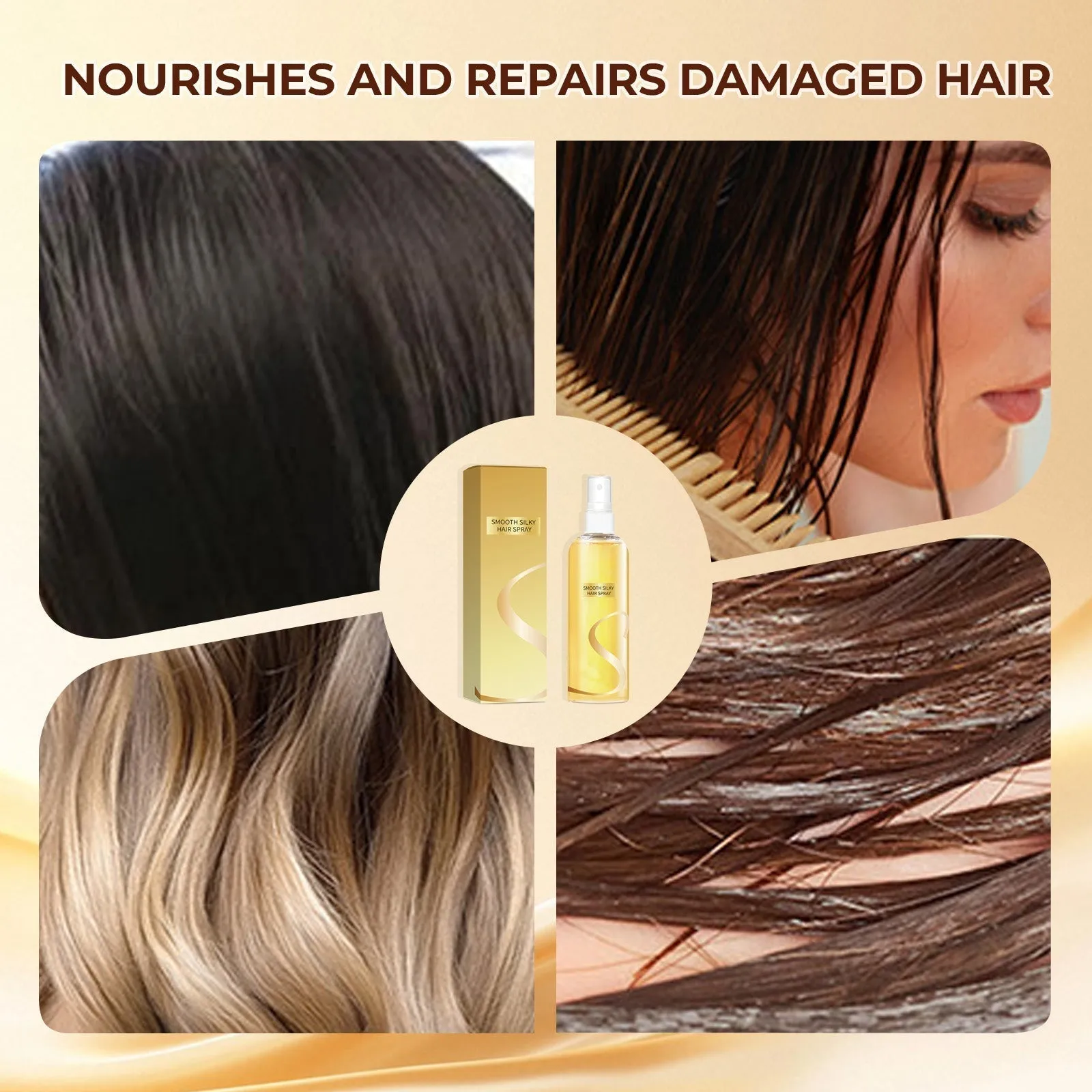 Buy 1 Get 1 FreeLeave-In Hair Oil Spray  Smoothing, Long-Lasting Shine