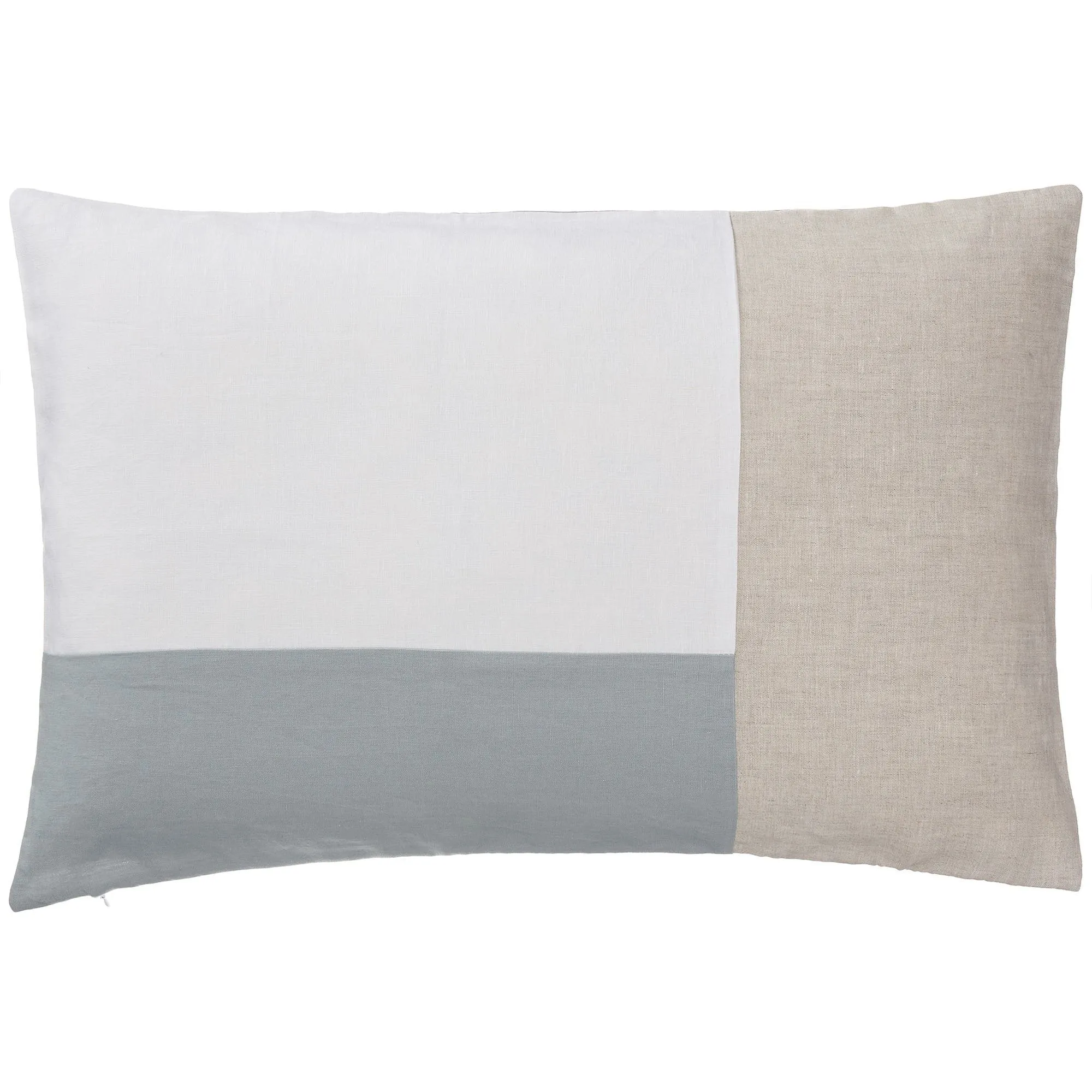 Cataya Cushion Cover [White/Light green grey/Natural]