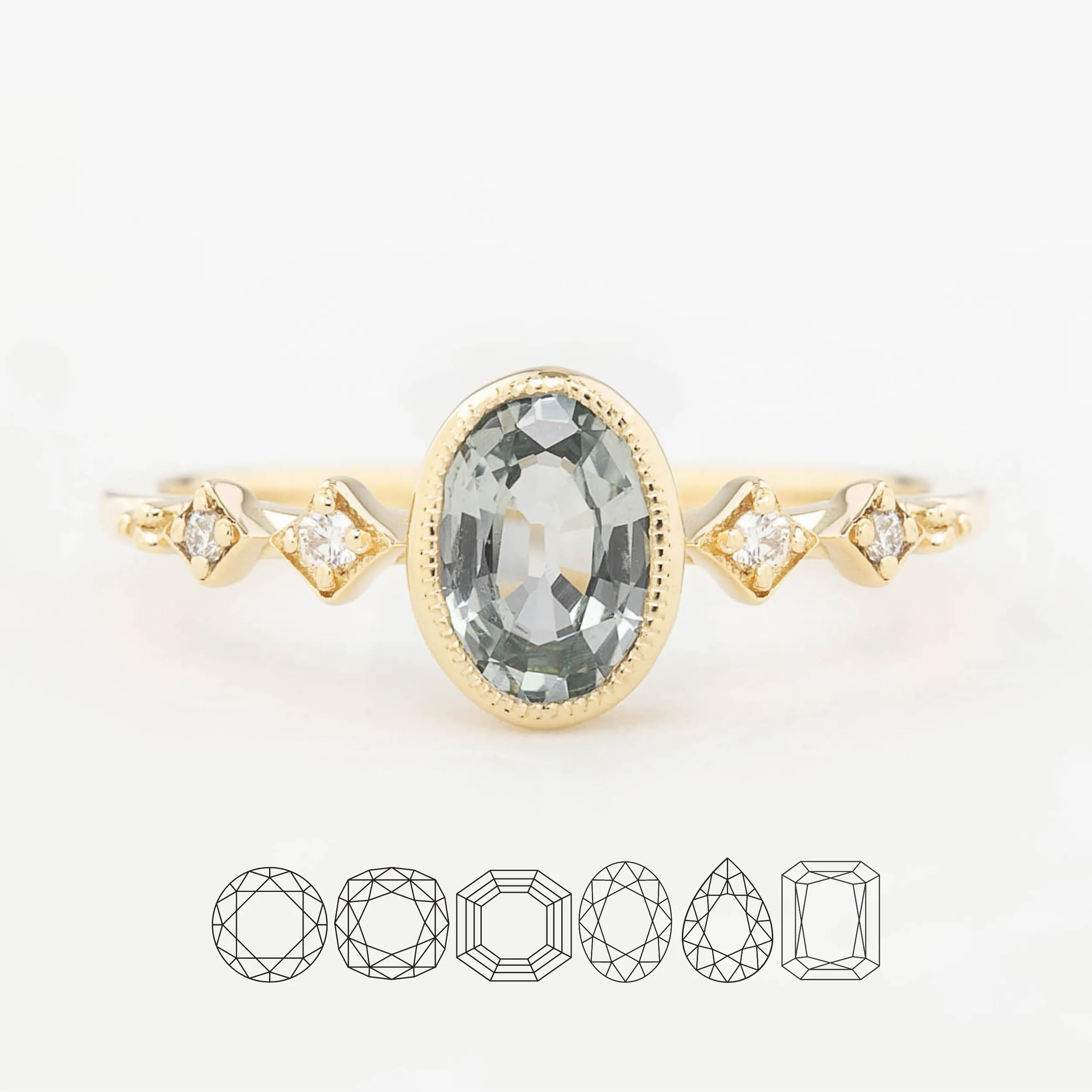 Celeste Bezel Setting (Mid Size)