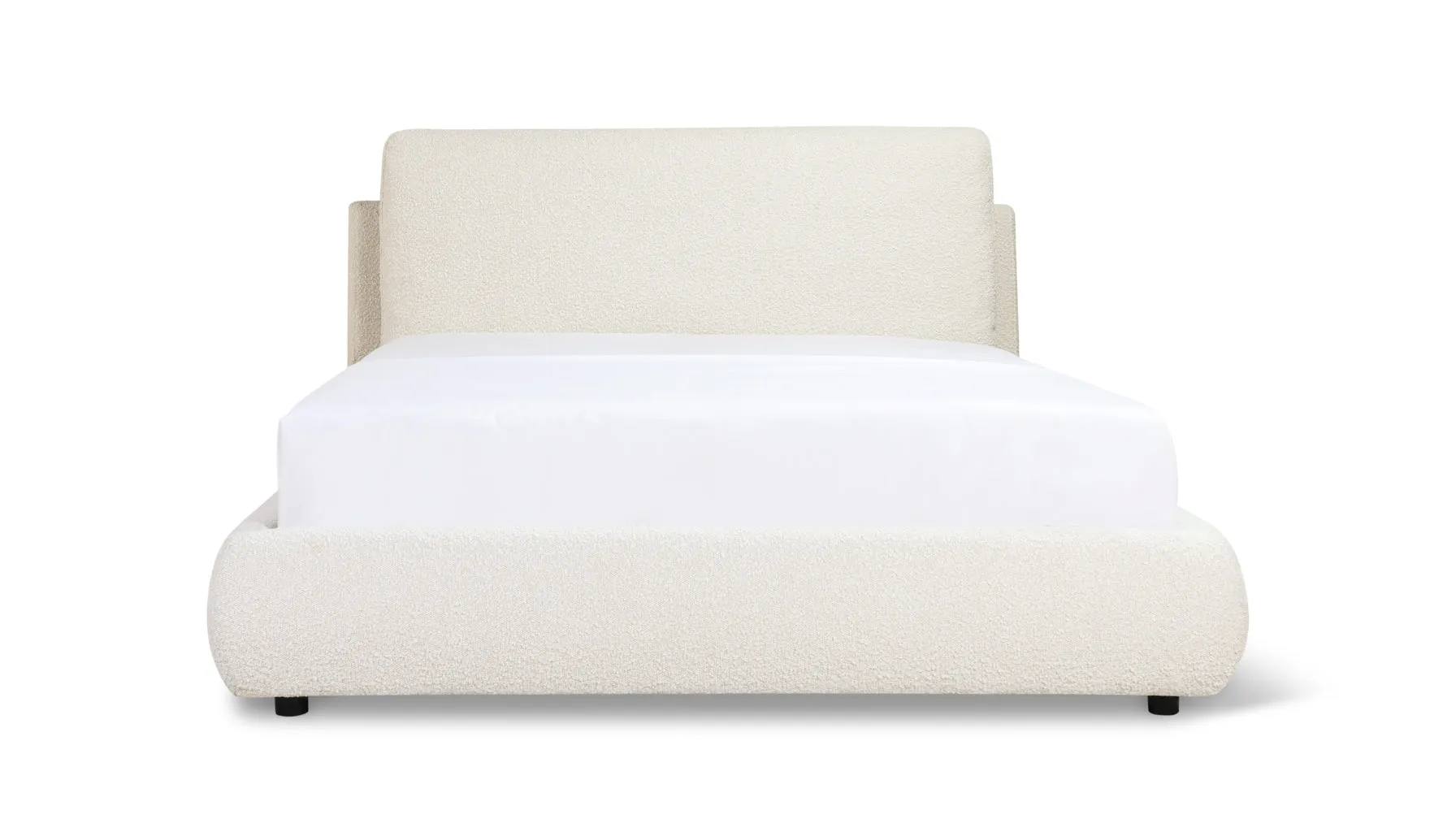Cloud Bed, Full, Cream Boucle