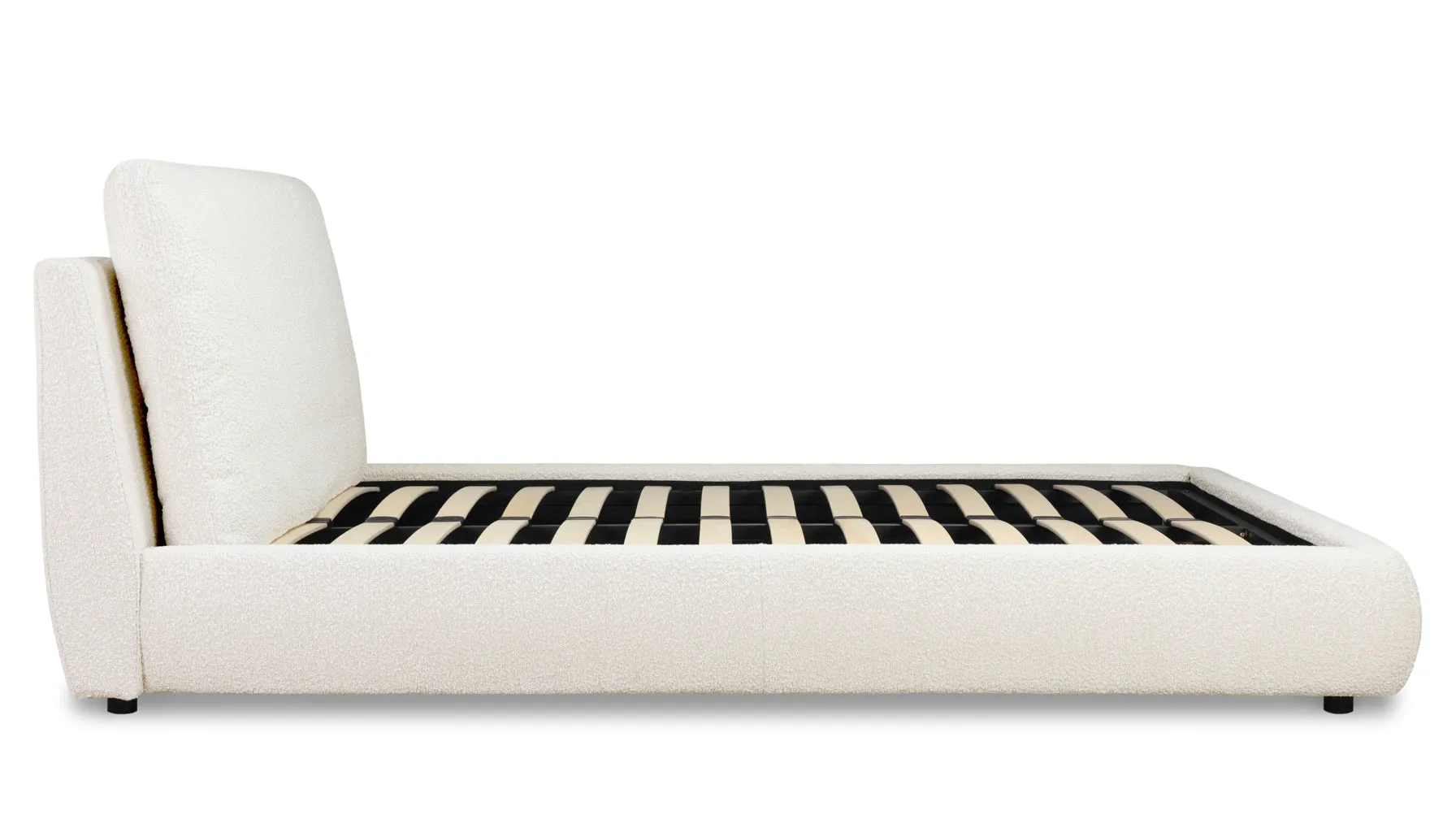 Cloud Bed, Full, Cream Boucle