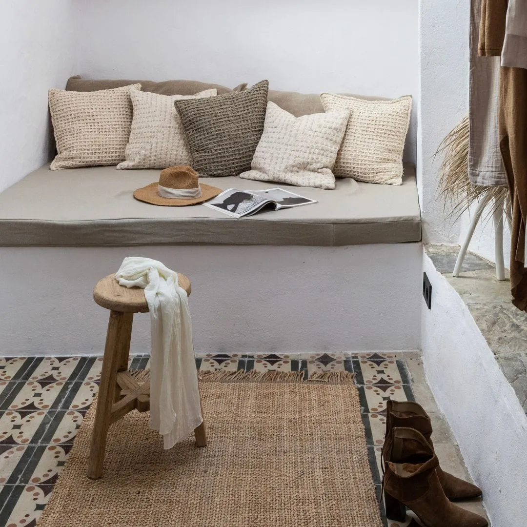 Cotton Cushion Cover Fancy | Natural 50x50cm