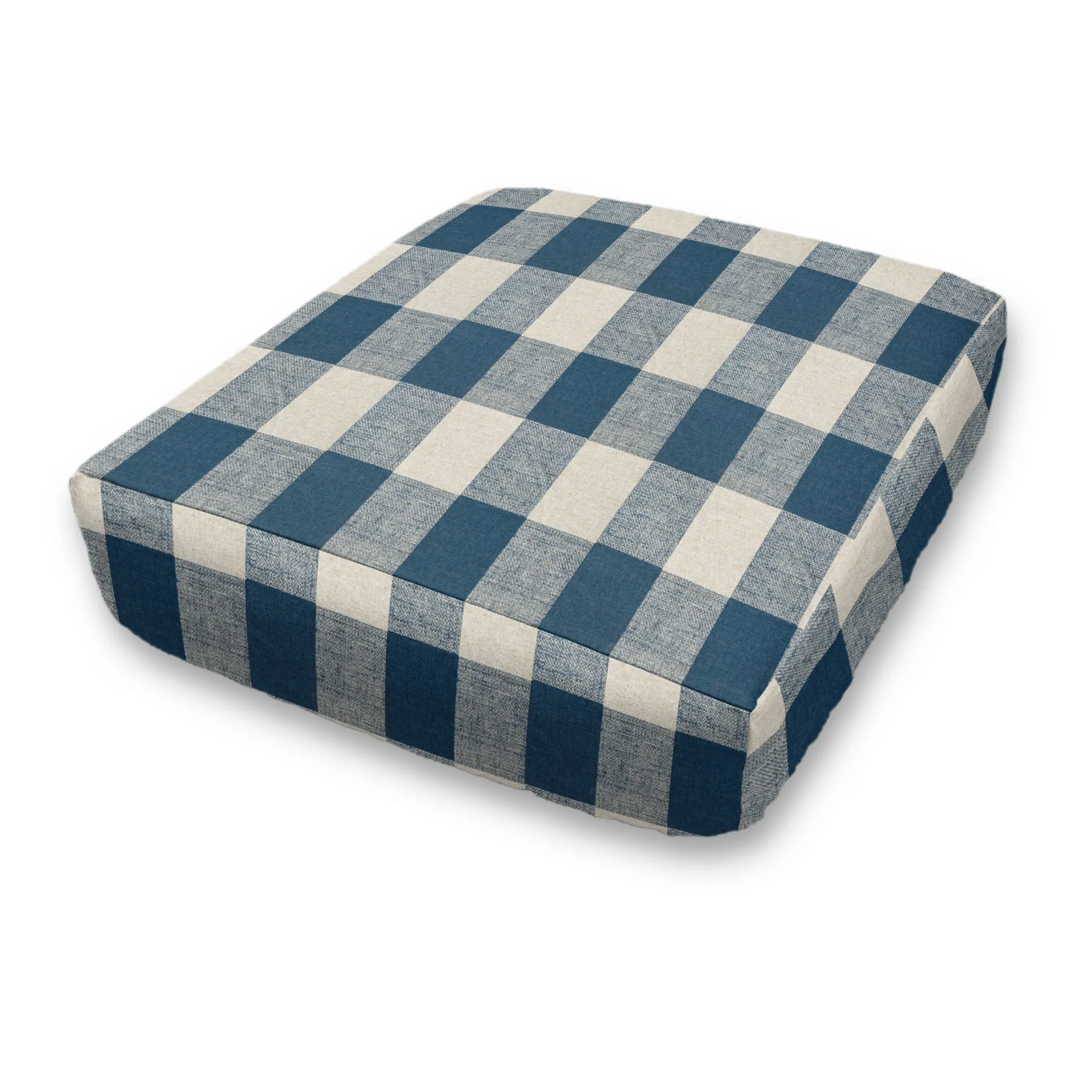 Custom Elastic Fitted & Protective Cushion Cover - Cotton Buffalo Plaid