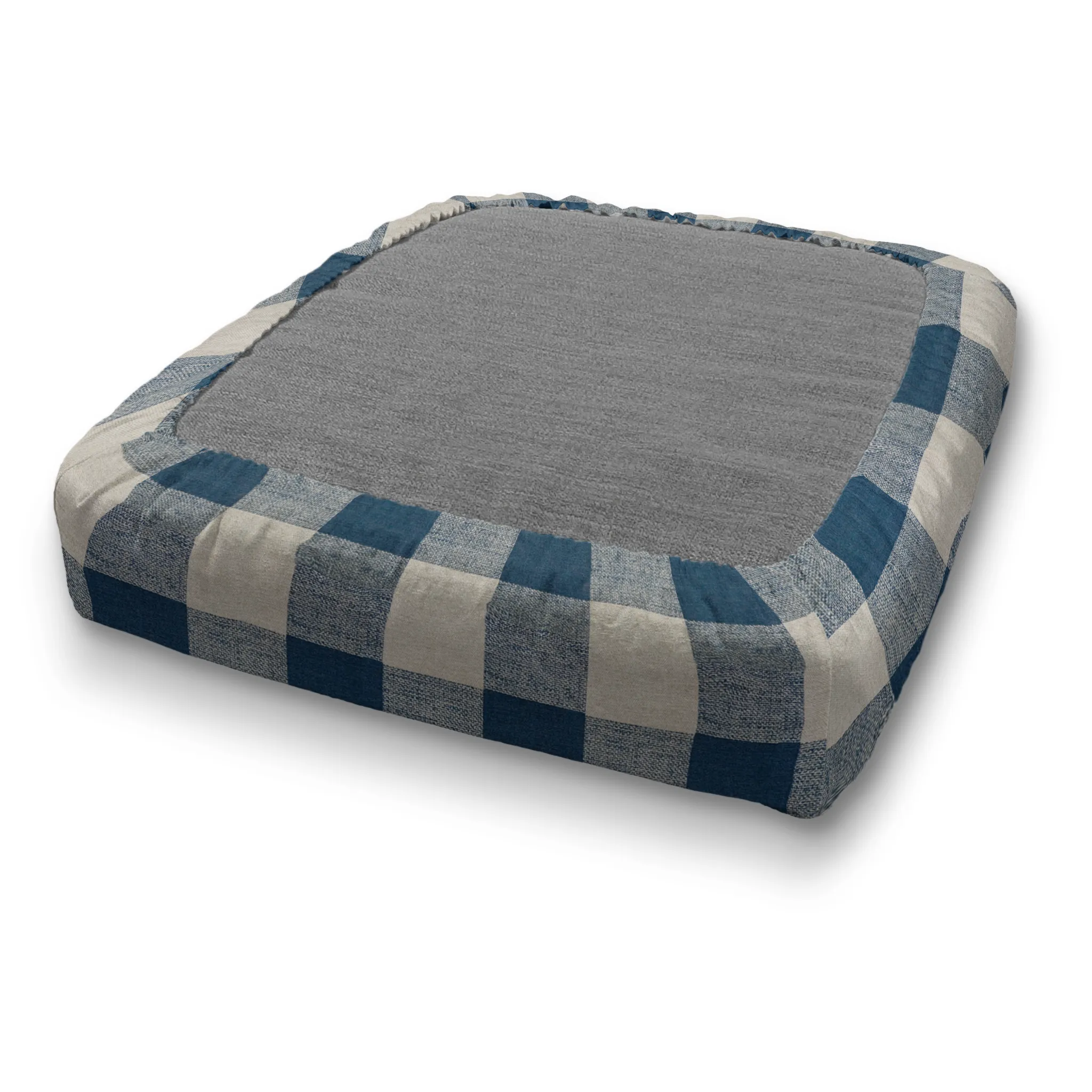 Custom Elastic Fitted & Protective Cushion Cover - Cotton Buffalo Plaid