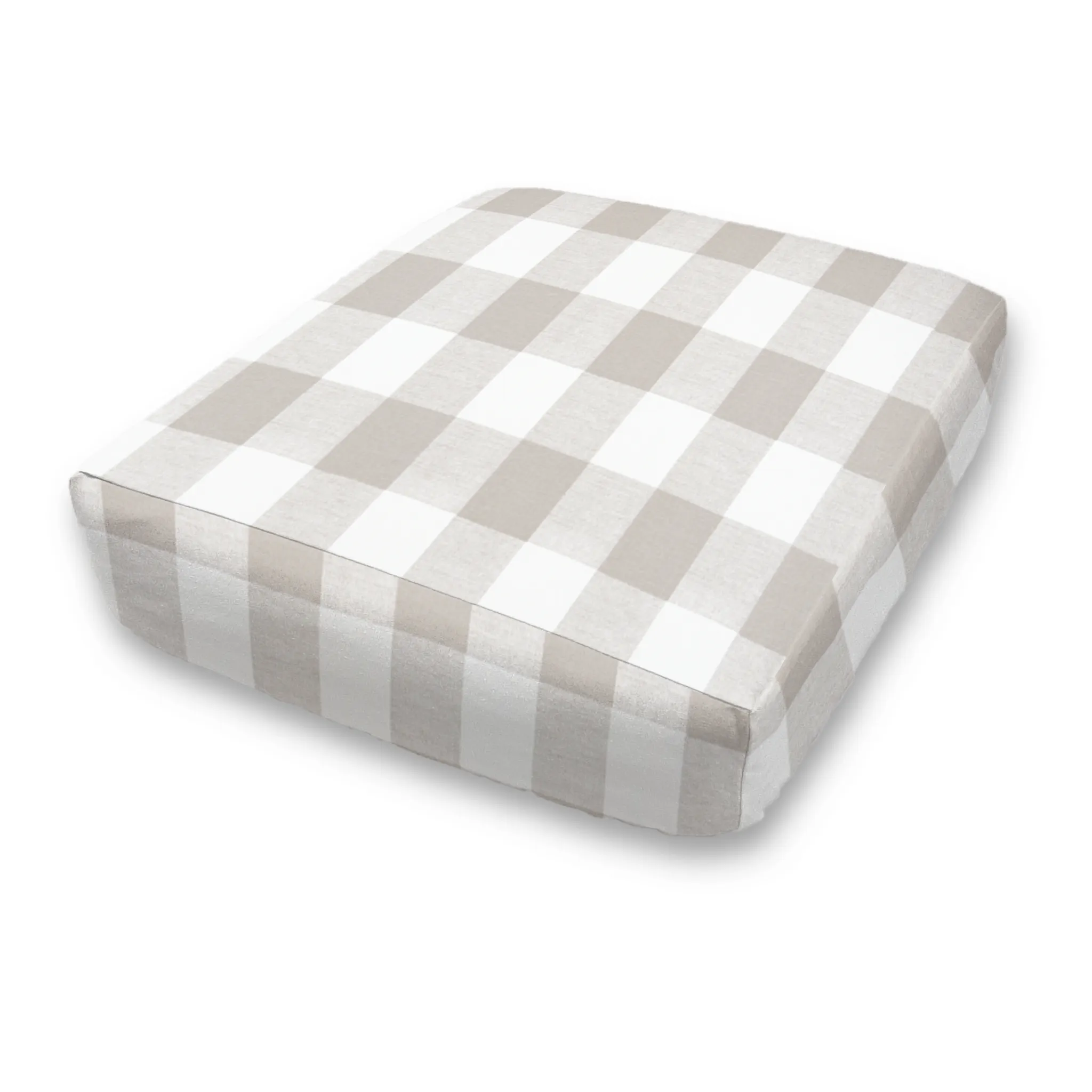 Custom Elastic Fitted & Protective Cushion Cover - Cotton Buffalo Plaid