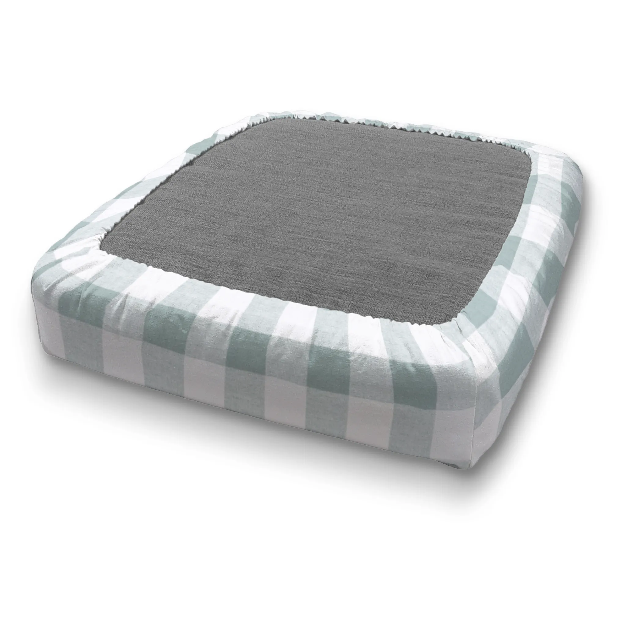 Custom Elastic Fitted & Protective Cushion Cover - Cotton Buffalo Plaid
