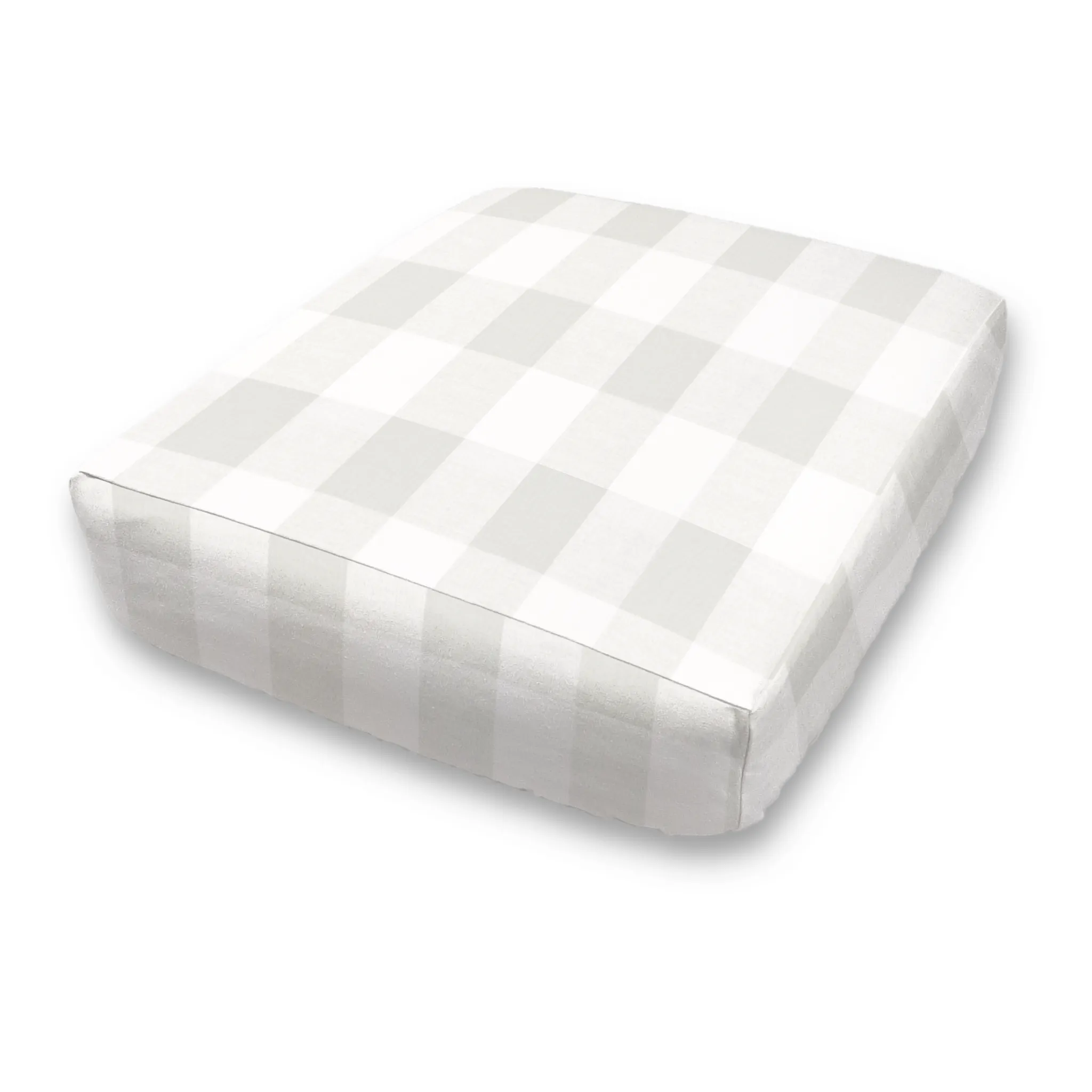 Custom Elastic Fitted & Protective Cushion Cover - Cotton Buffalo Plaid