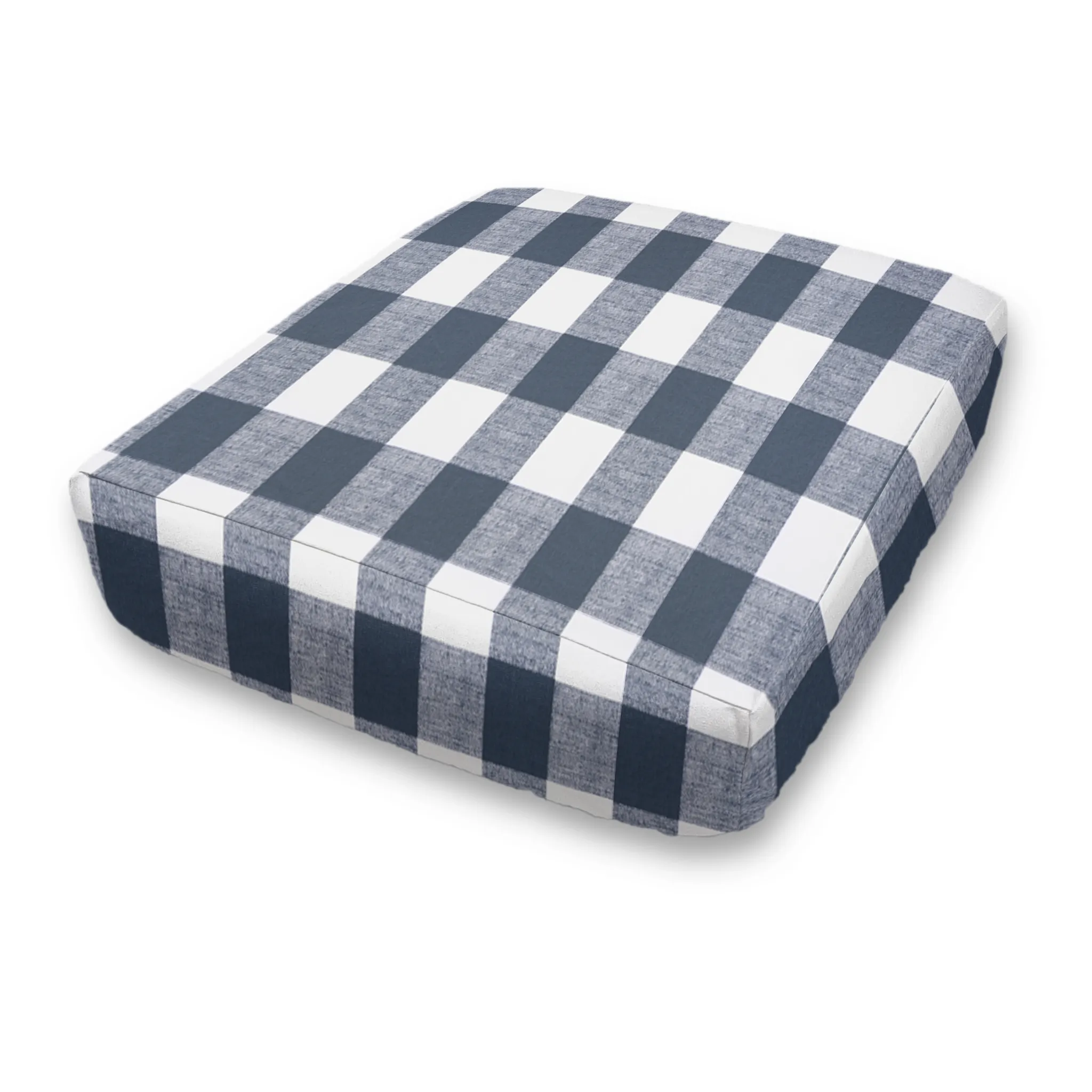 Custom Elastic Fitted & Protective Cushion Cover - Cotton Buffalo Plaid