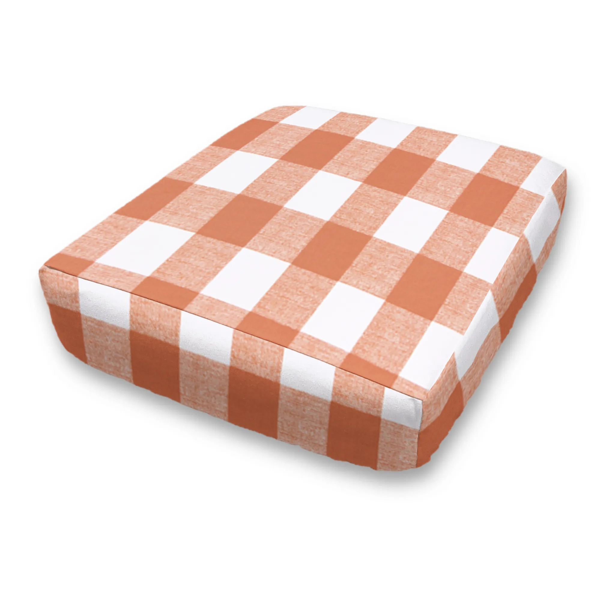 Custom Elastic Fitted & Protective Cushion Cover - Cotton Buffalo Plaid