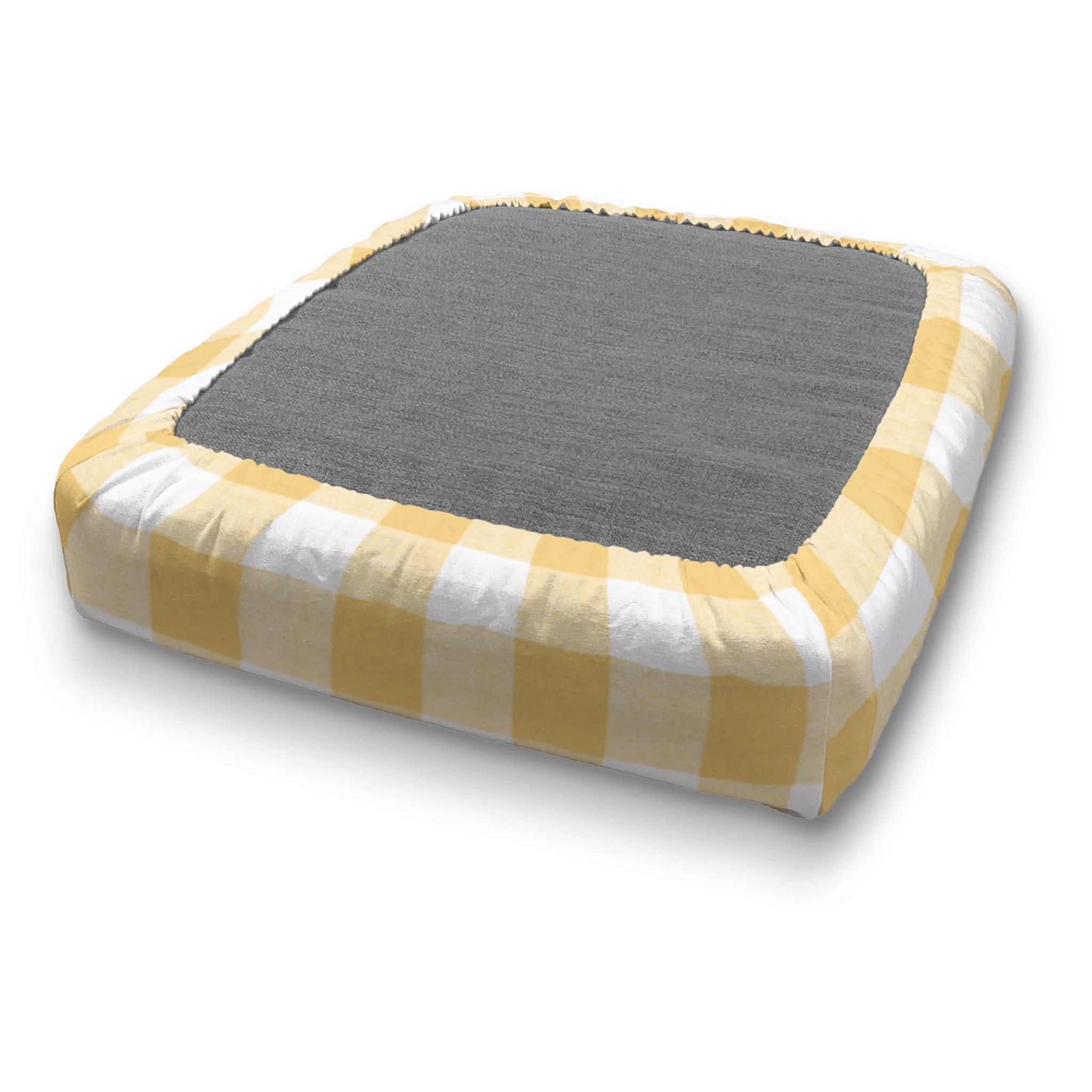 Custom Elastic Fitted & Protective Cushion Cover - Cotton Buffalo Plaid