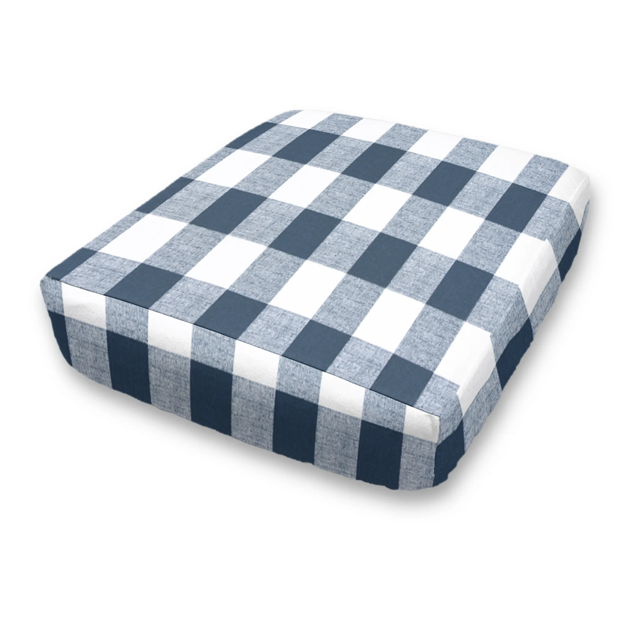 Custom Elastic Fitted & Protective Cushion Cover - Cotton Buffalo Plaid