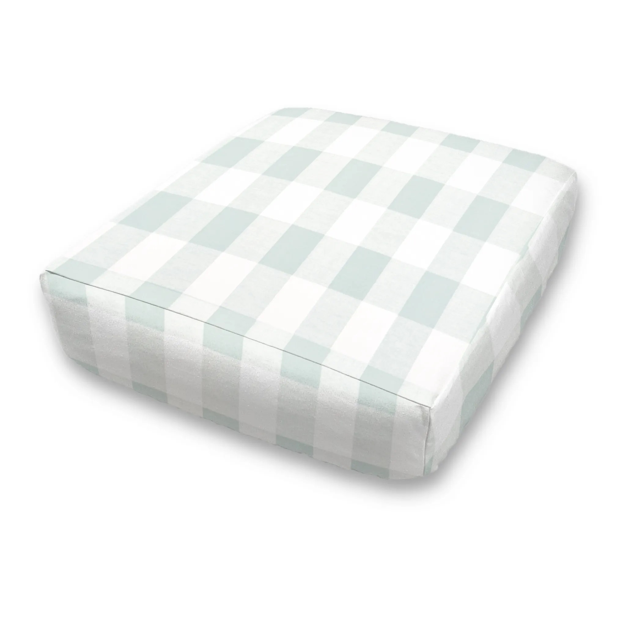 Custom Elastic Fitted & Protective Cushion Cover - Cotton Buffalo Plaid