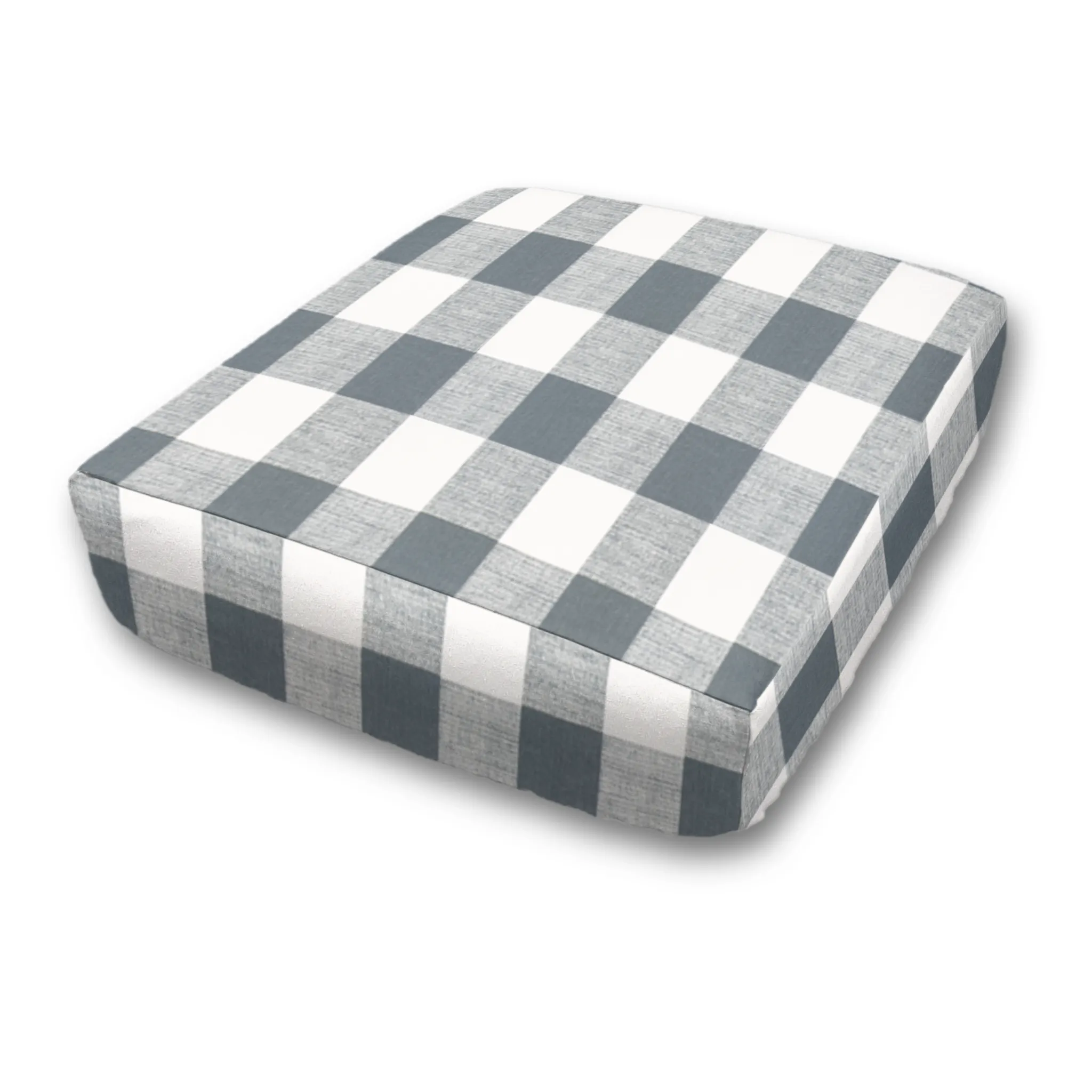 Custom Elastic Fitted & Protective Cushion Cover - Cotton Buffalo Plaid