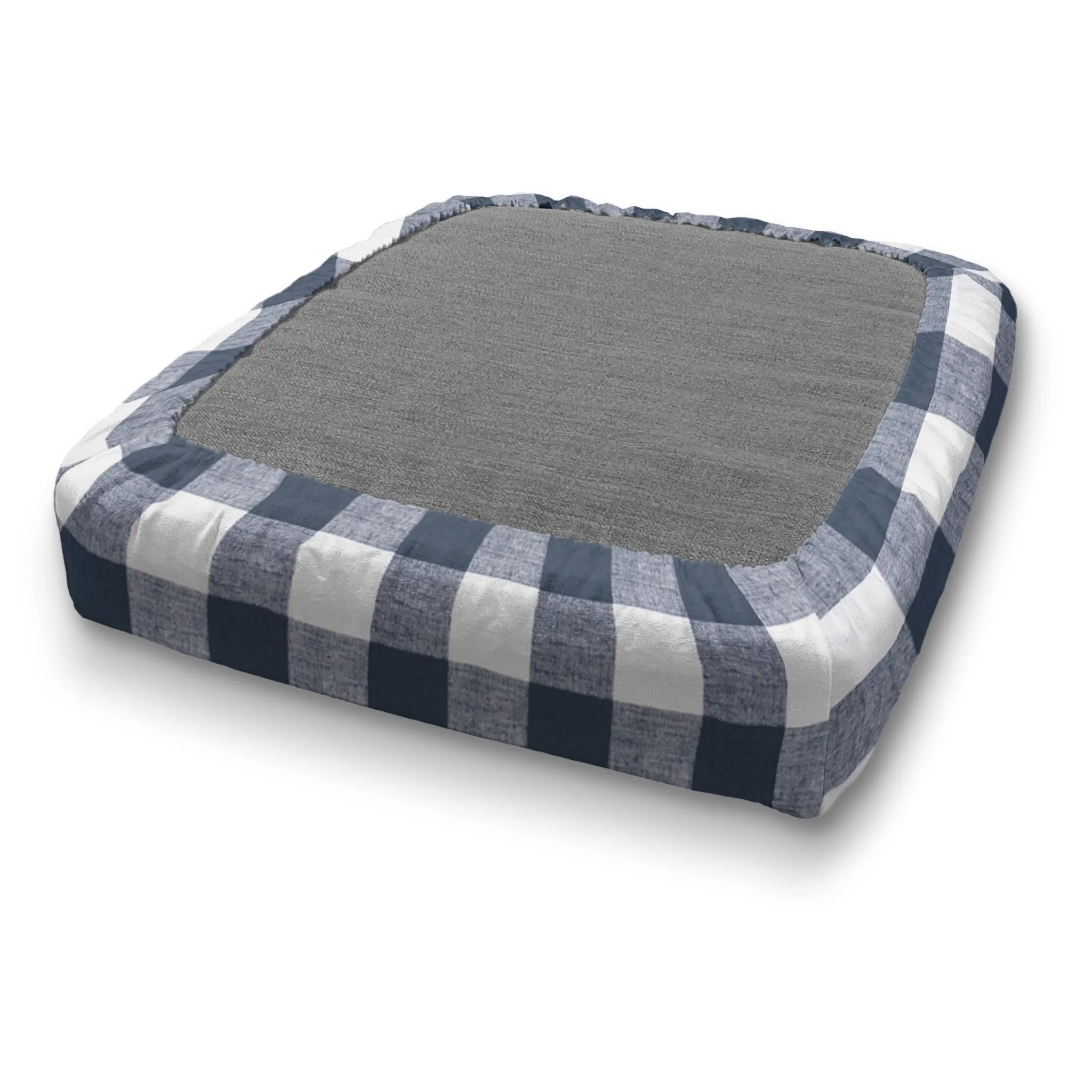 Custom Elastic Fitted & Protective Cushion Cover - Cotton Buffalo Plaid