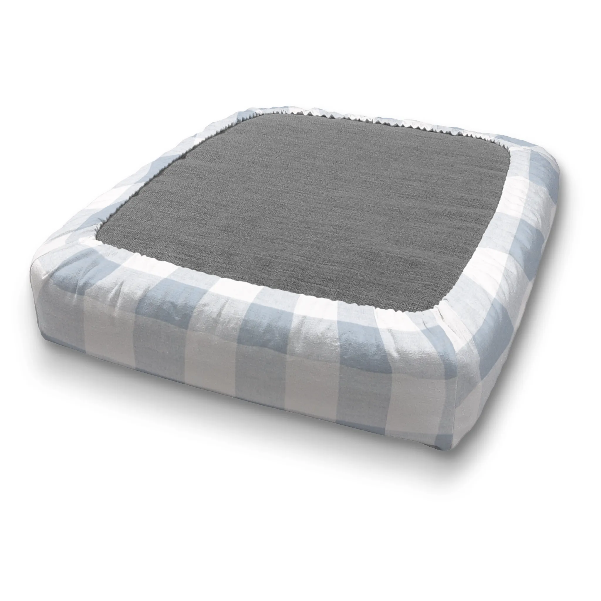 Custom Elastic Fitted & Protective Cushion Cover - Cotton Buffalo Plaid