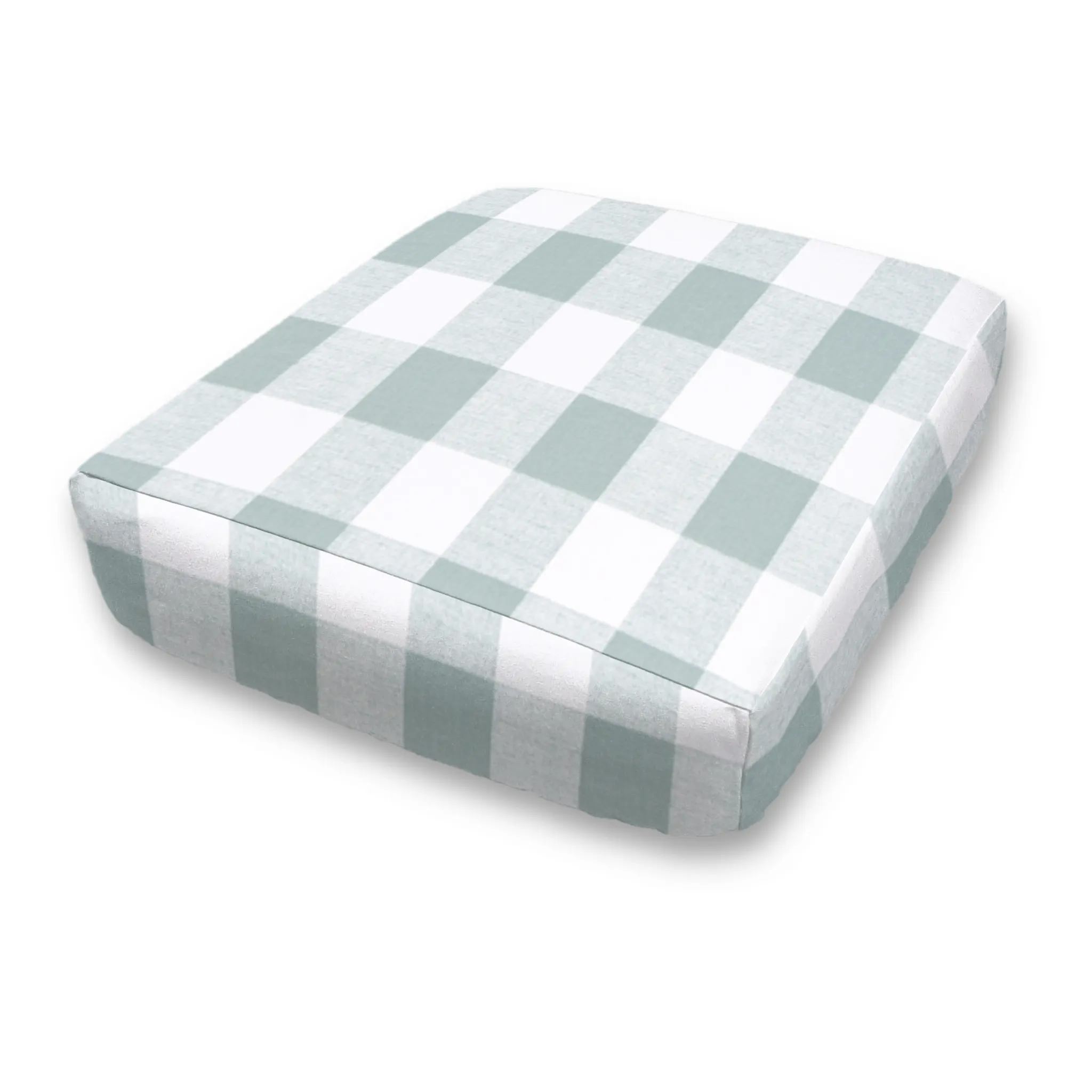 Custom Elastic Fitted & Protective Cushion Cover - Cotton Buffalo Plaid