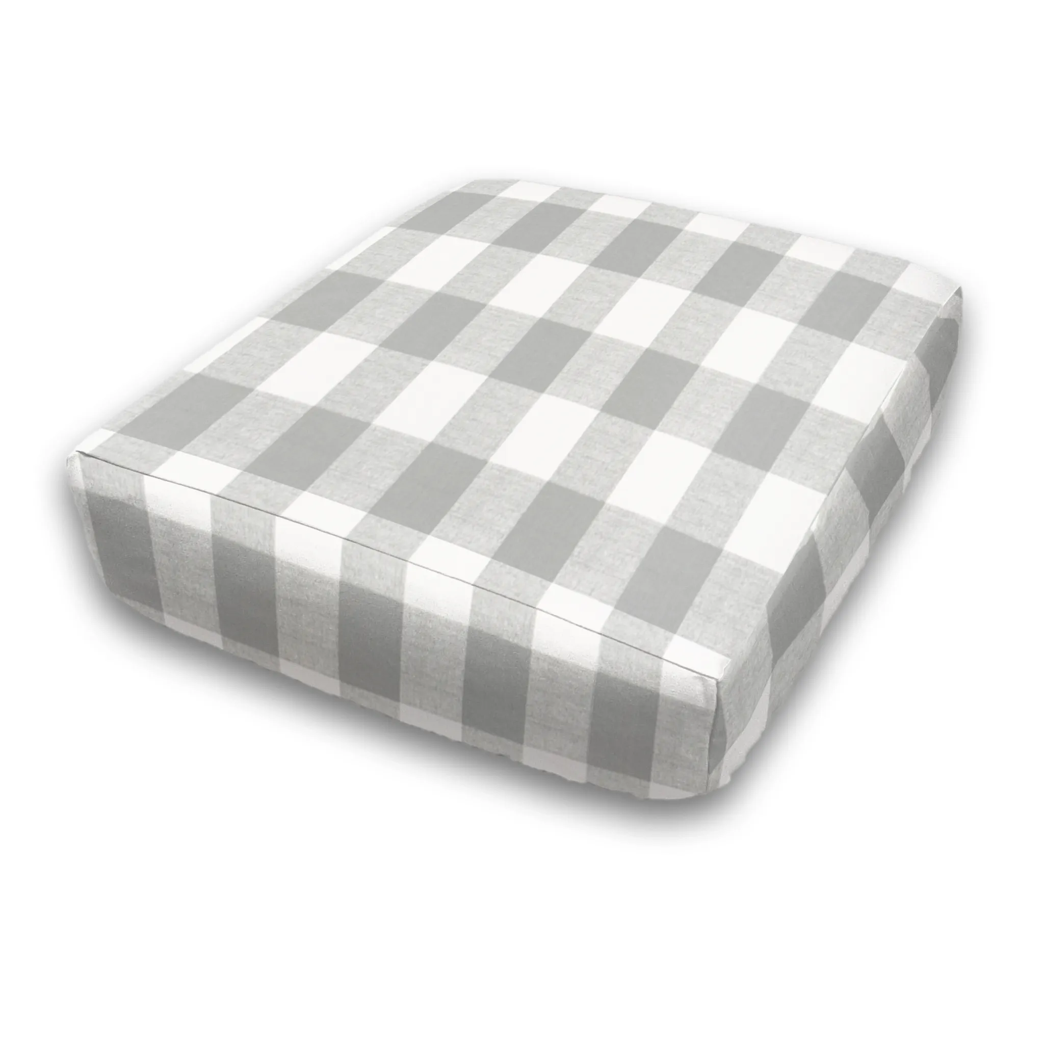 Custom Elastic Fitted & Protective Cushion Cover - Cotton Buffalo Plaid