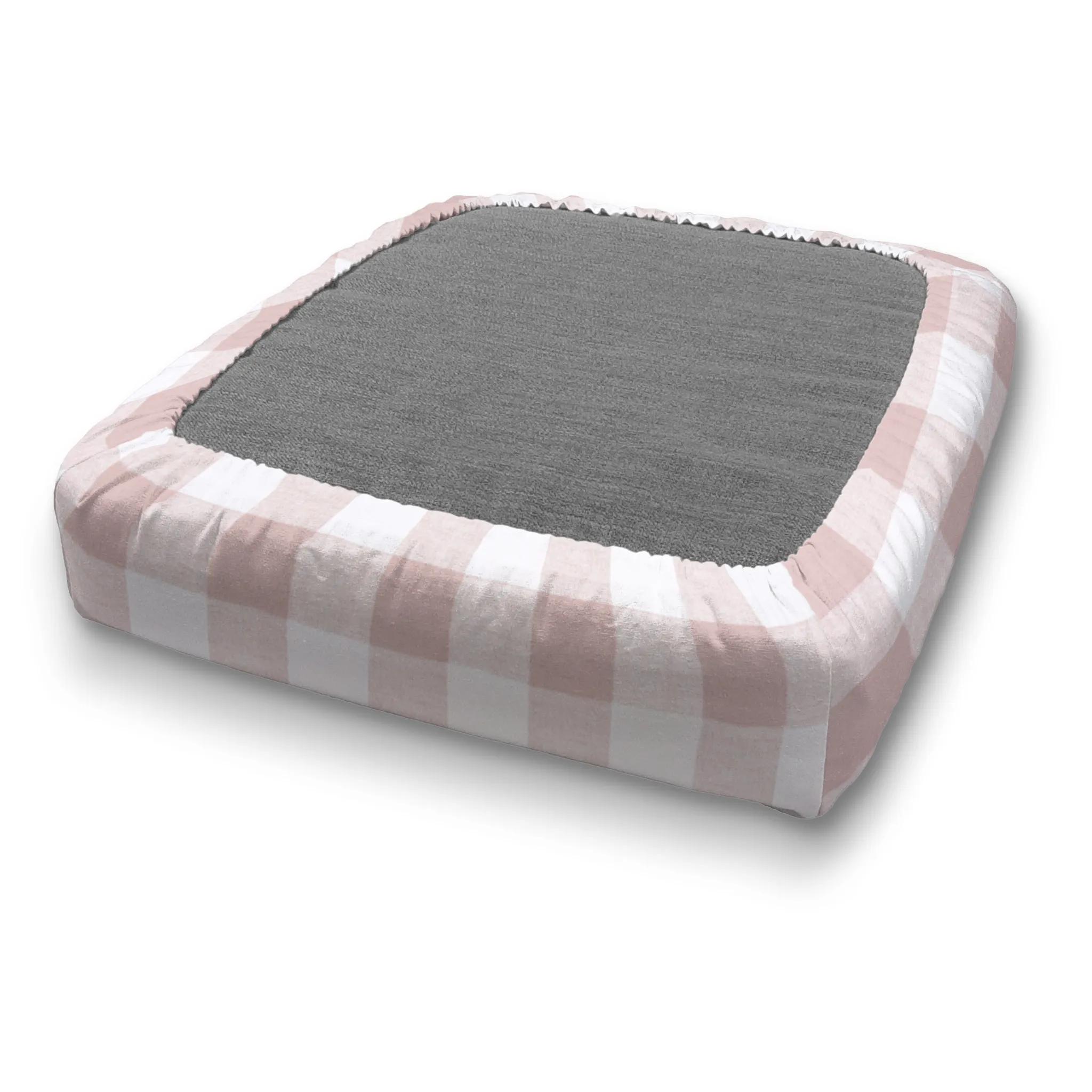 Custom Elastic Fitted & Protective Cushion Cover - Cotton Buffalo Plaid