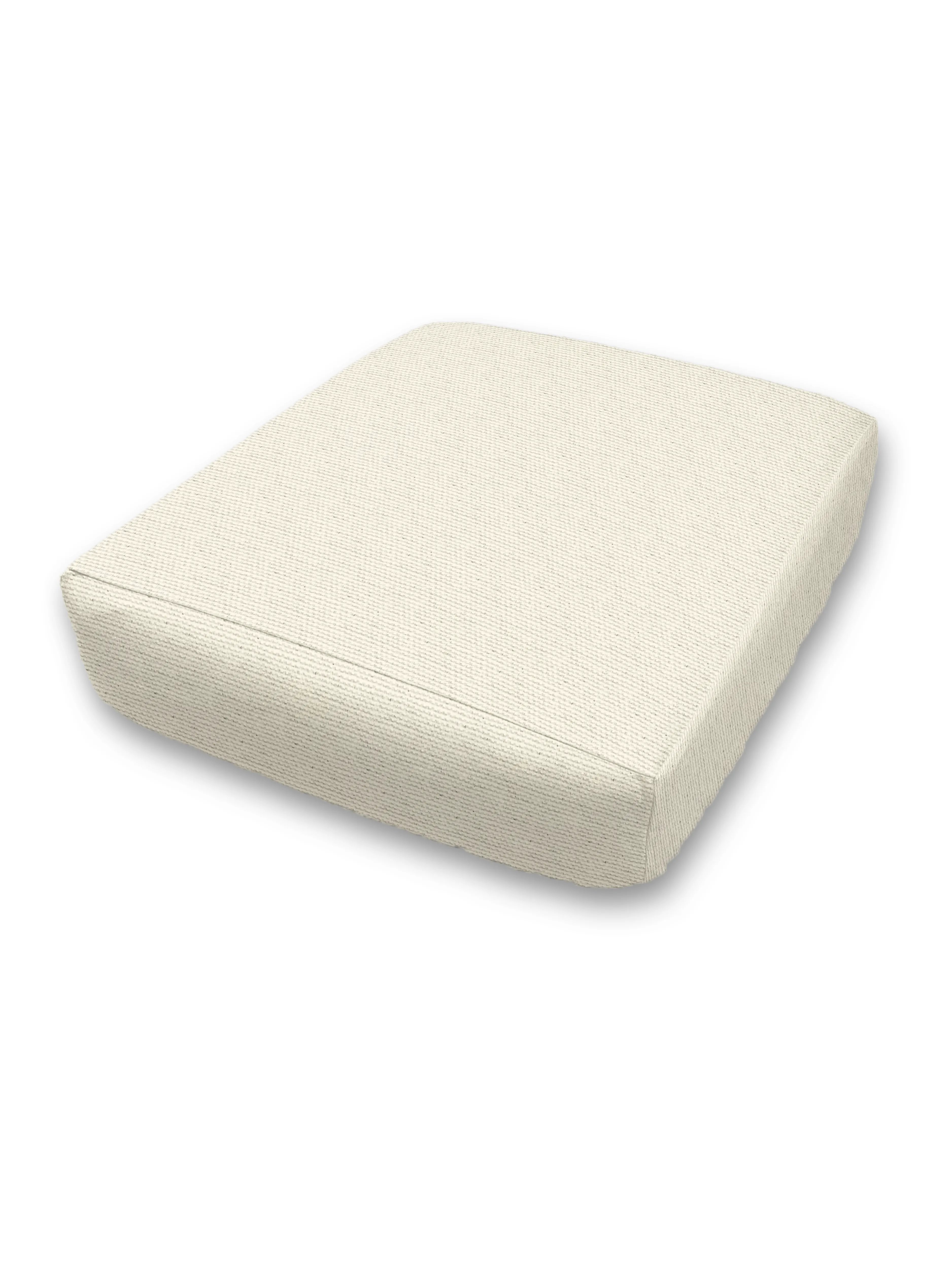 Custom Elastic Fitted & Protective Cushion Cover - Durable Duck Canvas - Choice of Solid Colors