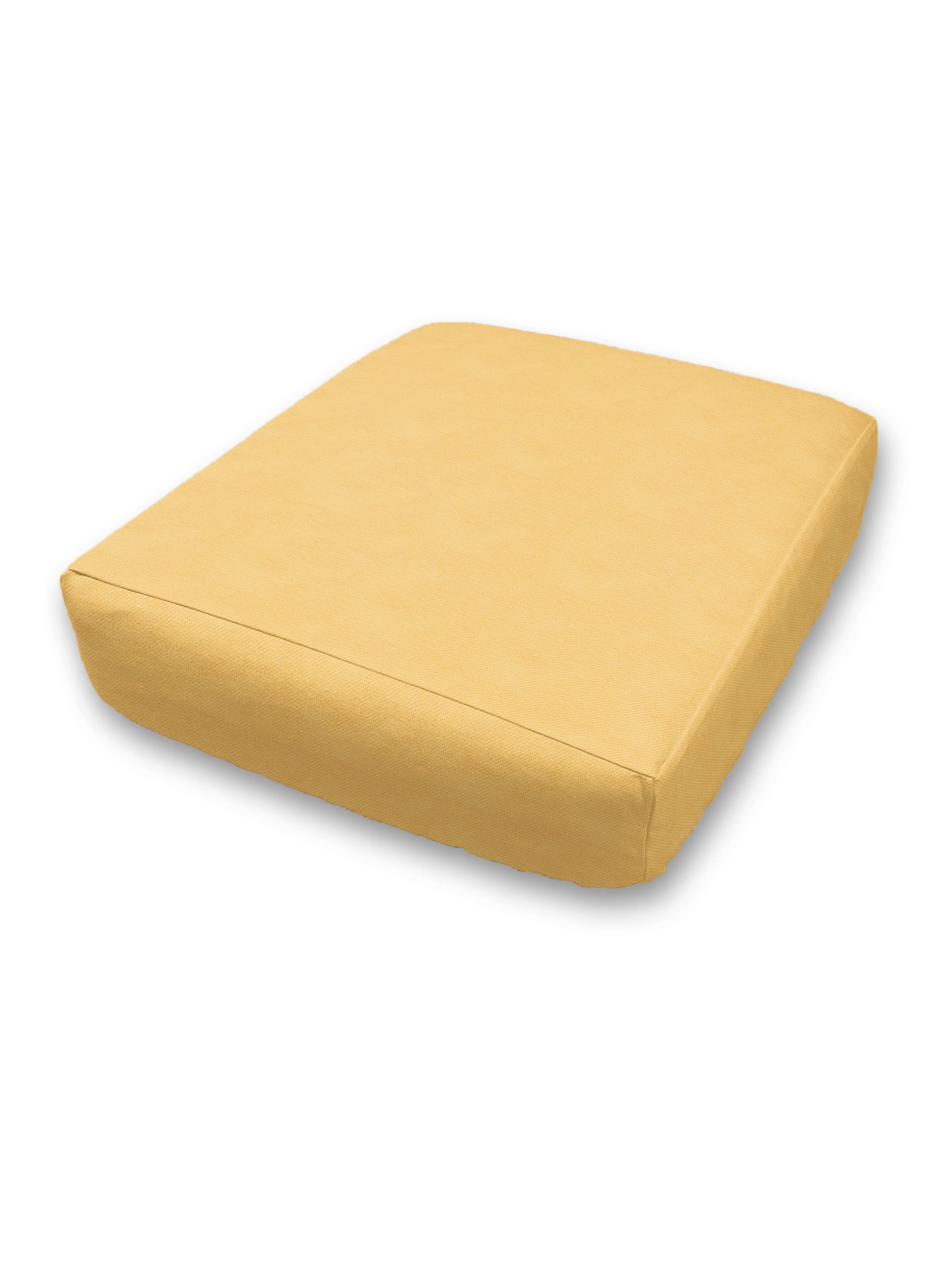 Custom Elastic Fitted & Protective Cushion Cover - Durable Duck Canvas - Choice of Solid Colors