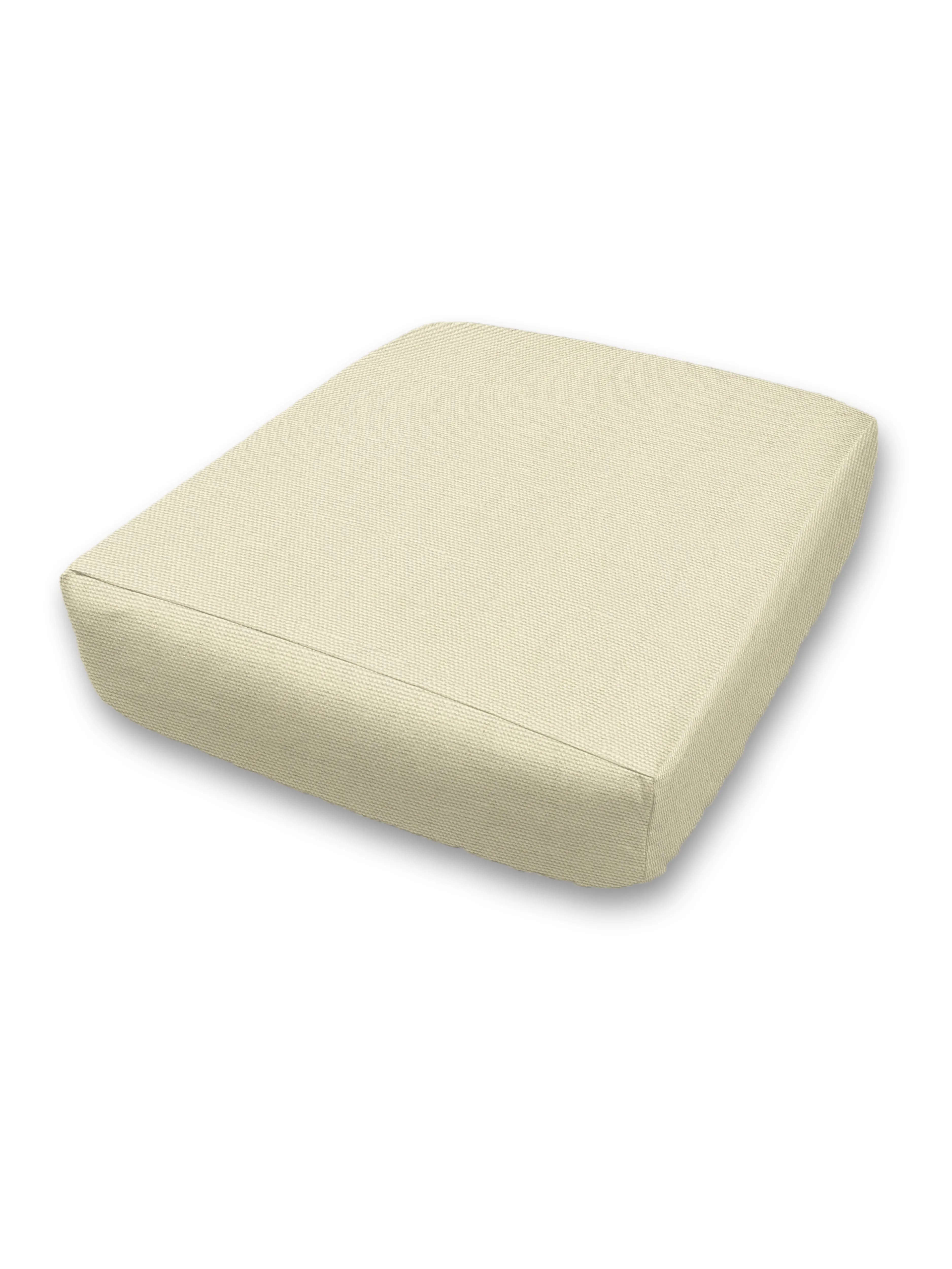 Custom Elastic Fitted & Protective Cushion Cover - Durable Duck Canvas - Choice of Solid Colors