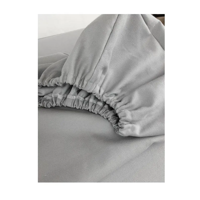 Custom Elastic Fitted & Protective Cushion Cover - Durable Duck Canvas - Choice of Solid Colors