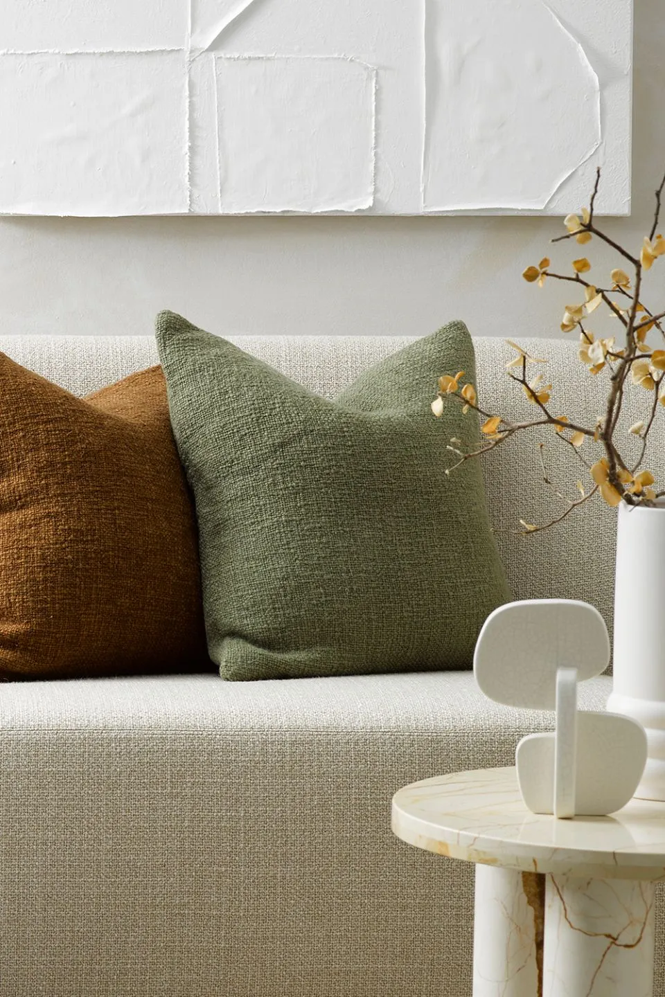 Cyprian Textured Willow Feather Inner 50x50cm Cushion