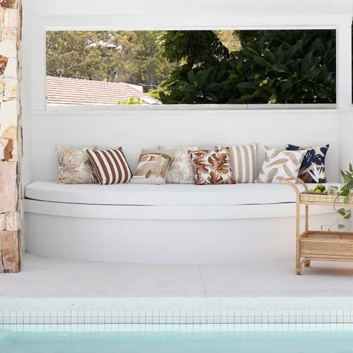 Daydream Noosa Natural Outdoor Cushion 50 x 50cm by Zaab