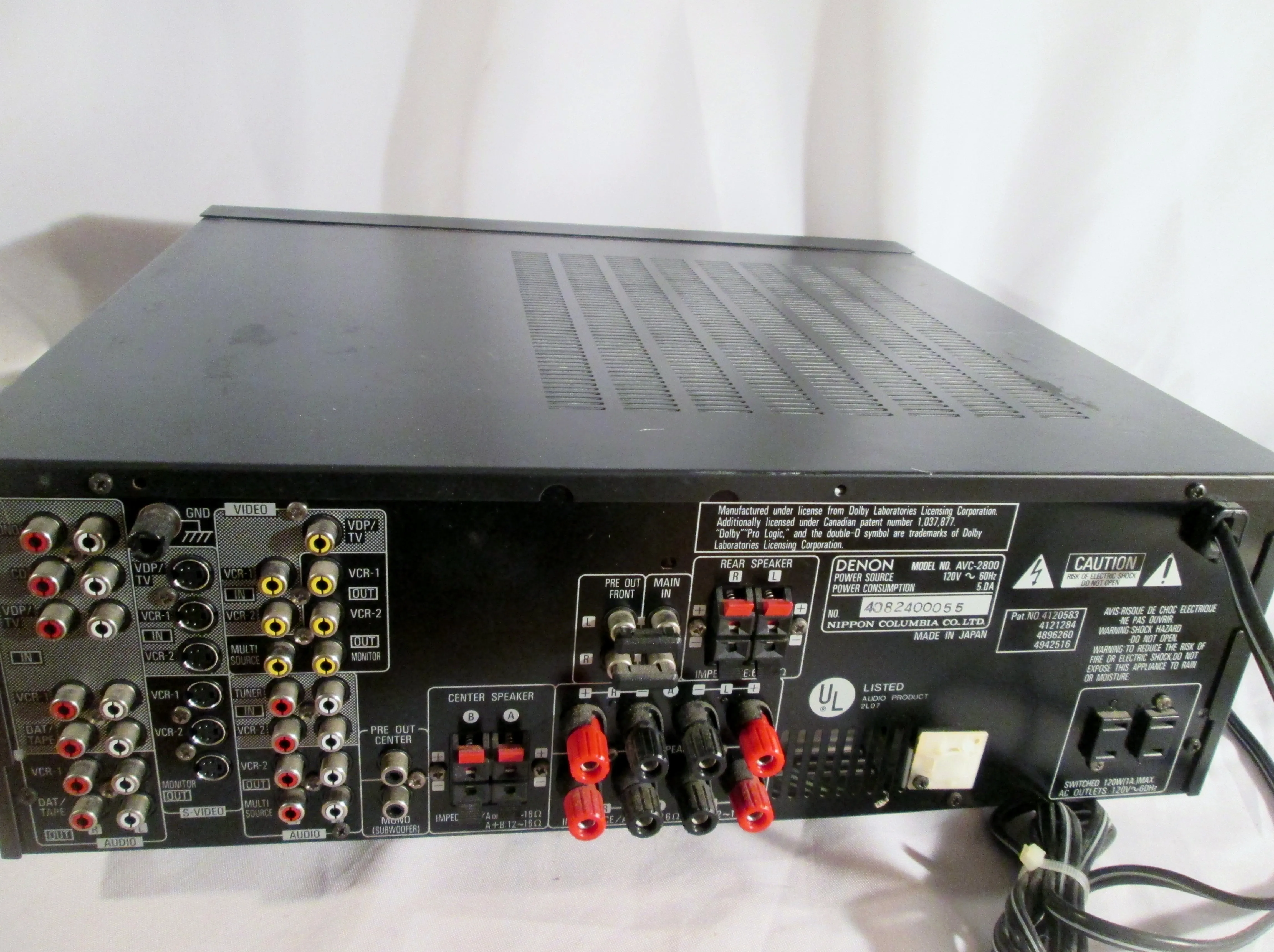 DENON AVC-2800 Precision Auto Component AV Surround DDSC AMPLIFIER WORKS!