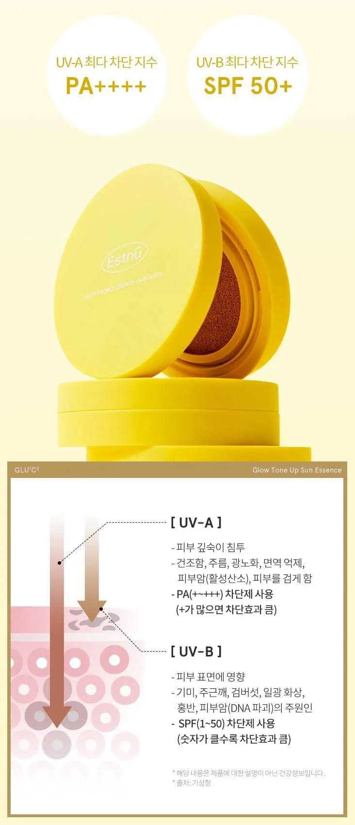 Glutathione C Glow Tone Up Sun Essence Cushion