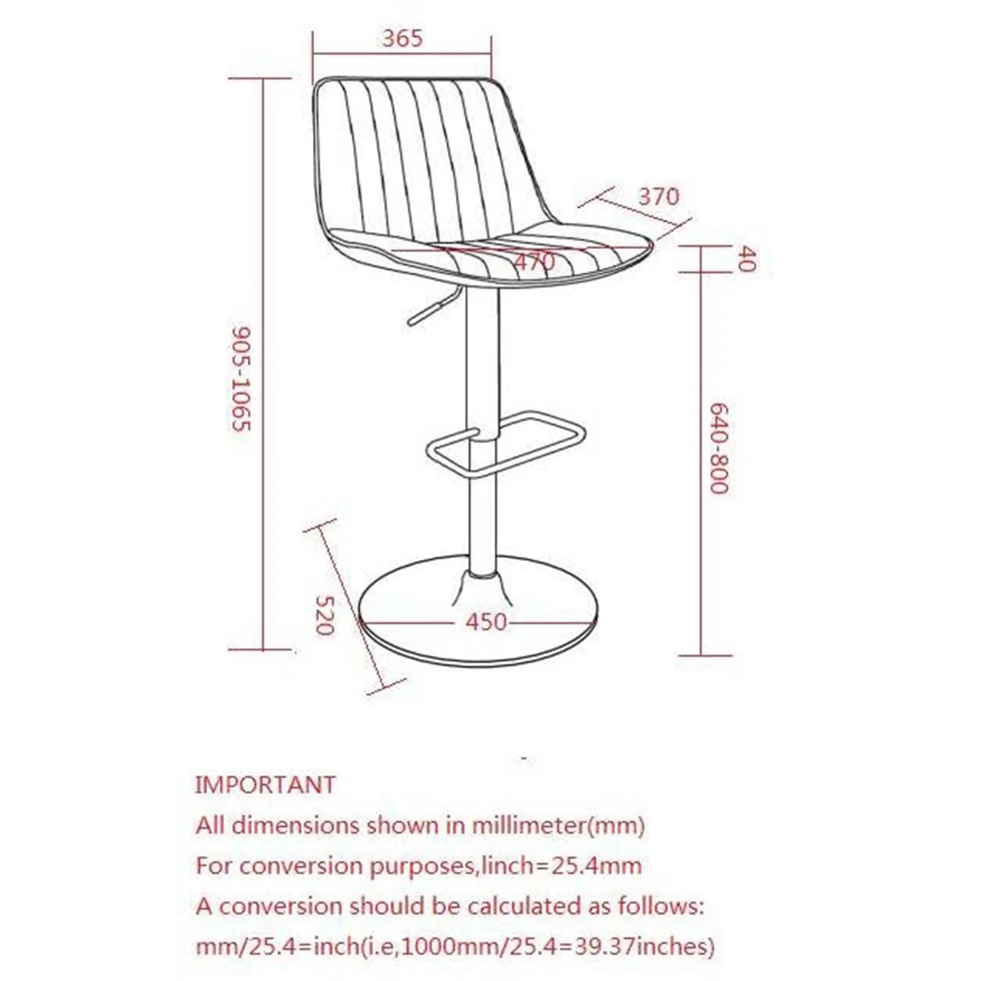 Height Adjustable Bar Stools | Set of 2 | Kosi Caramel
