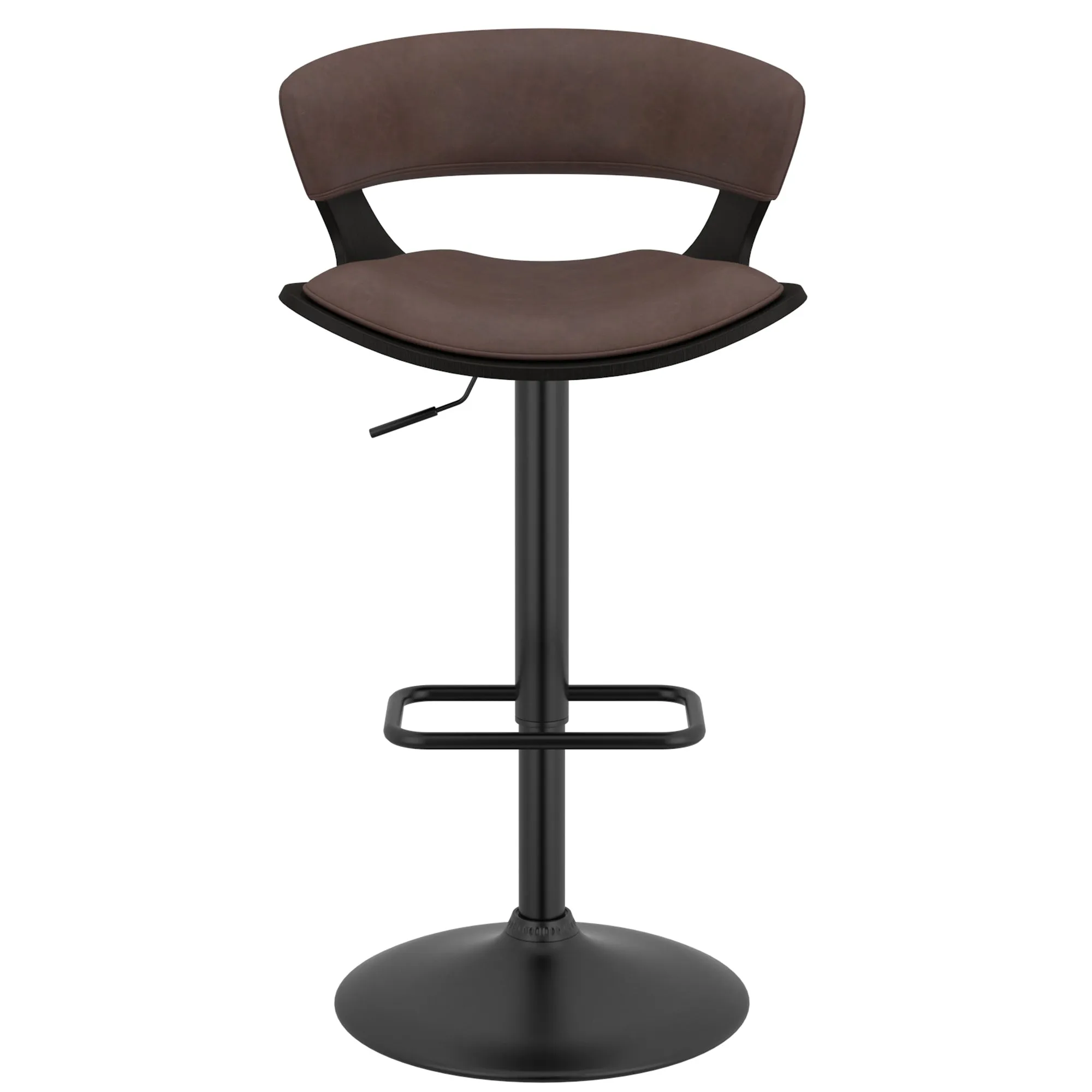 Height Adjustable Bar Stools | Set of 2 | Rover Brown