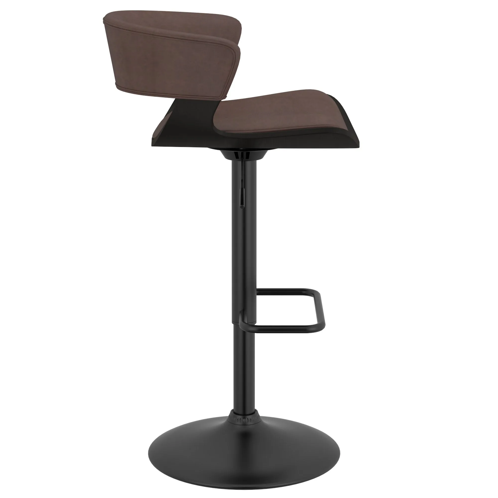 Height Adjustable Bar Stools | Set of 2 | Rover Brown