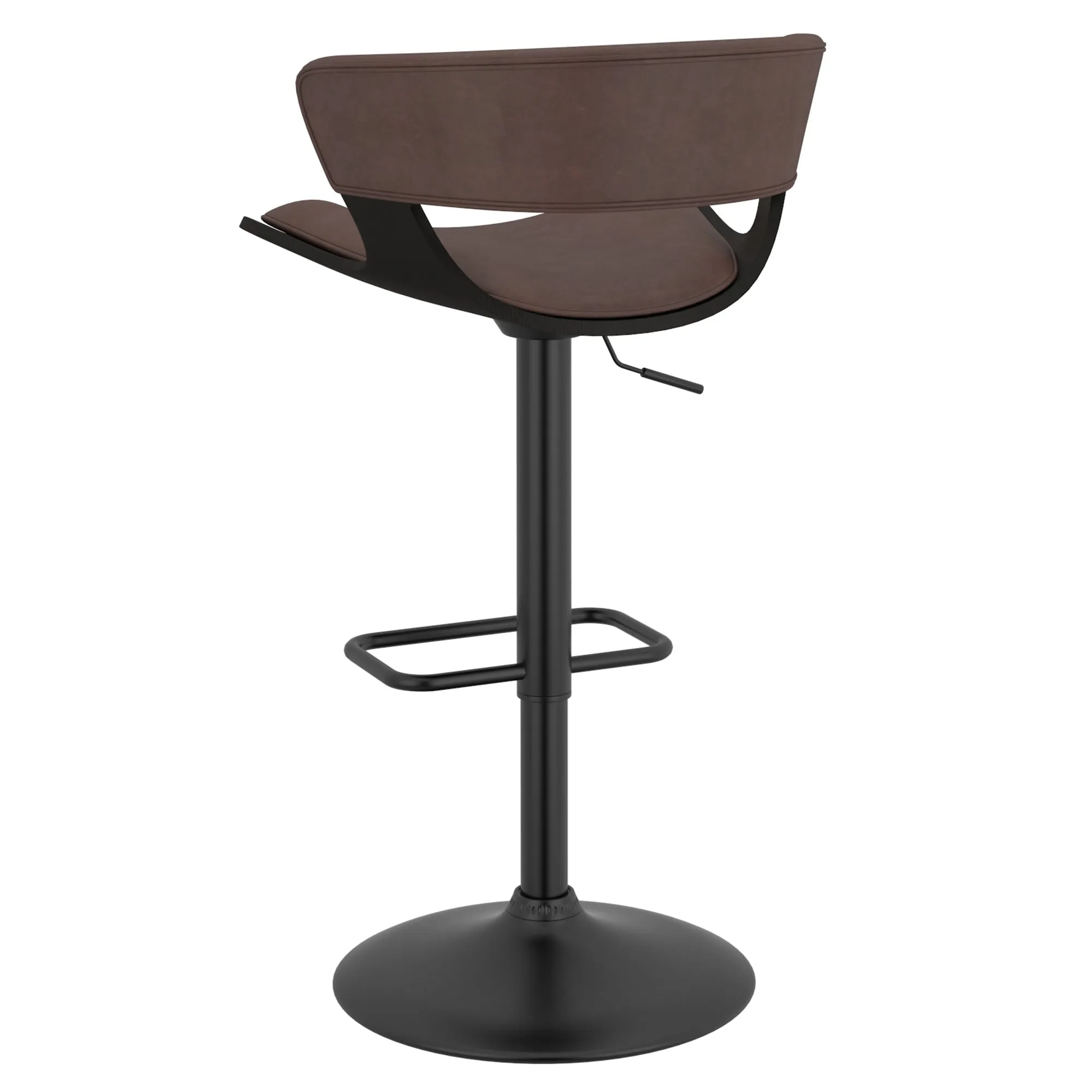 Height Adjustable Bar Stools | Set of 2 | Rover Brown