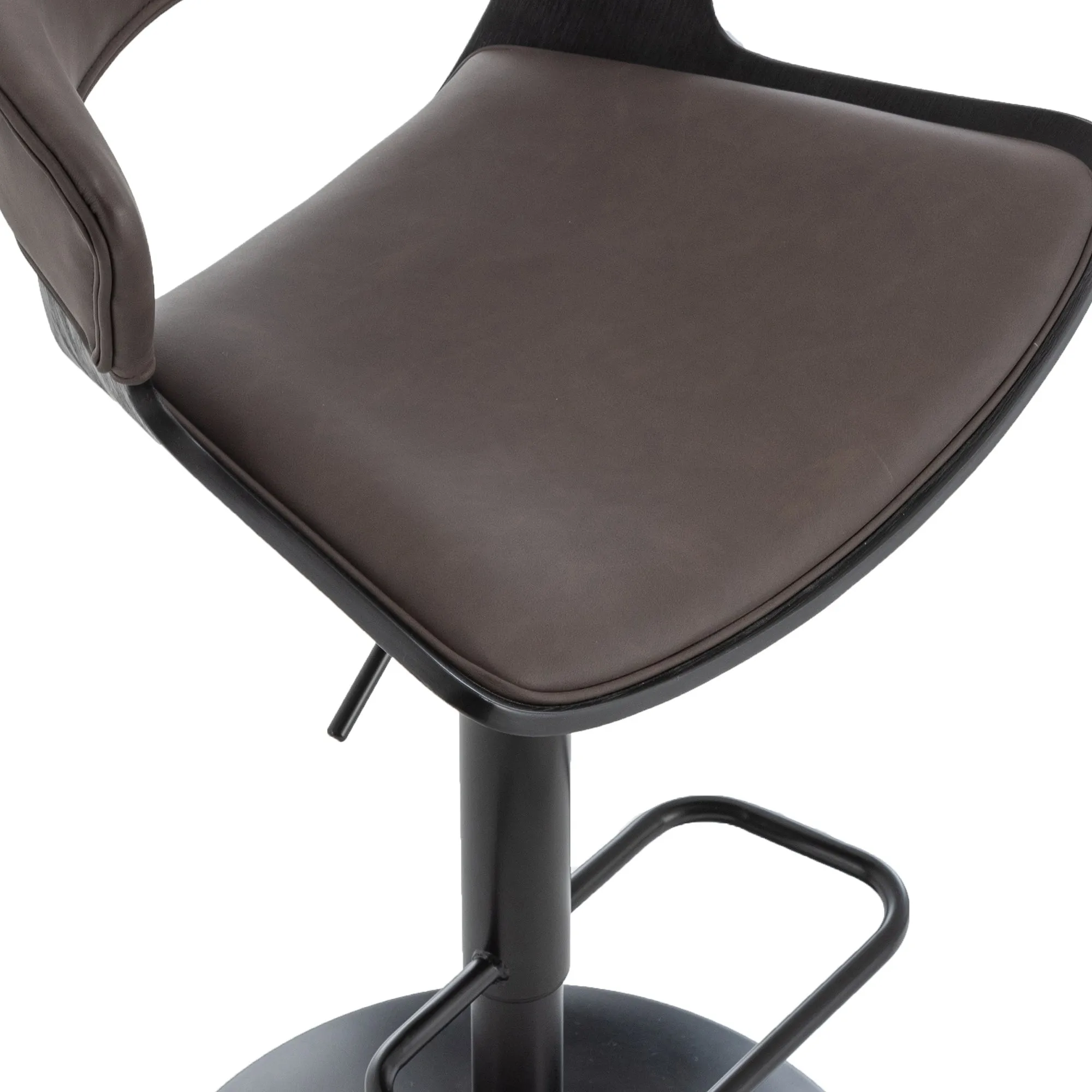 Height Adjustable Bar Stools | Set of 2 | Rover Brown