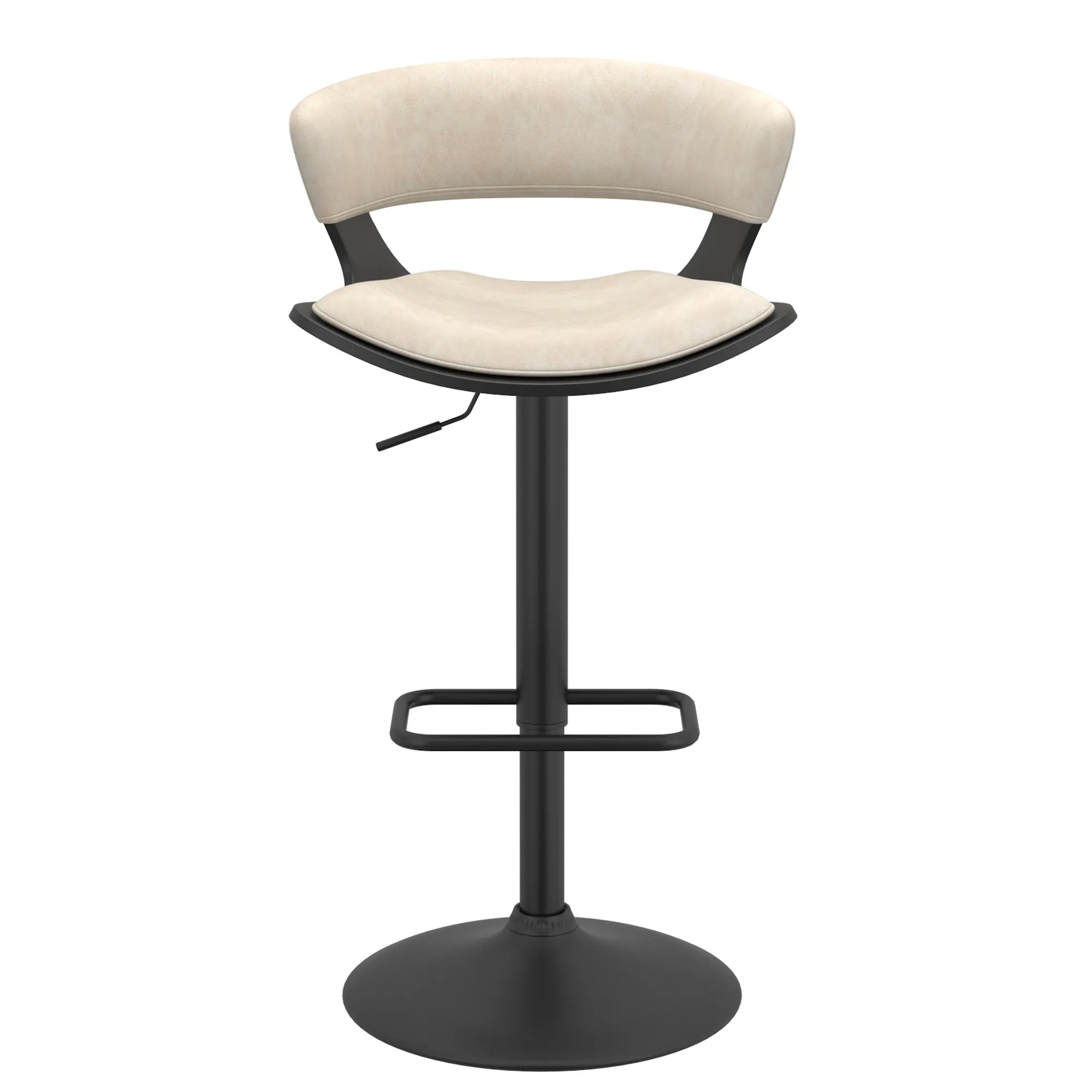 Height Adjustable Bar Stools | Set of 2 | Rover Cream