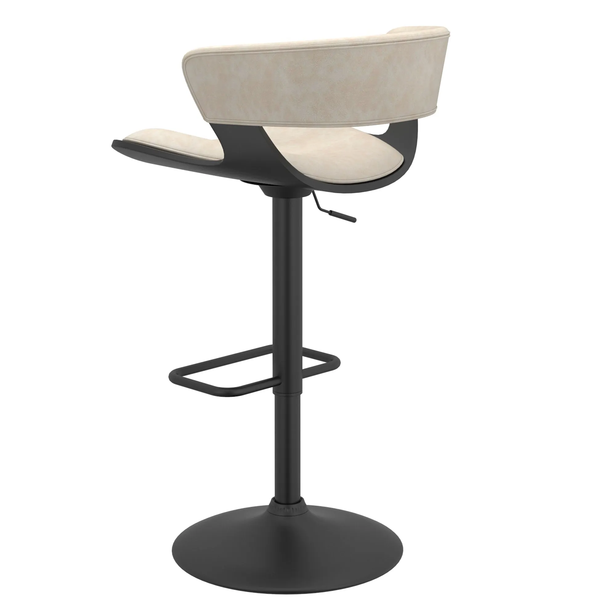 Height Adjustable Bar Stools | Set of 2 | Rover Cream