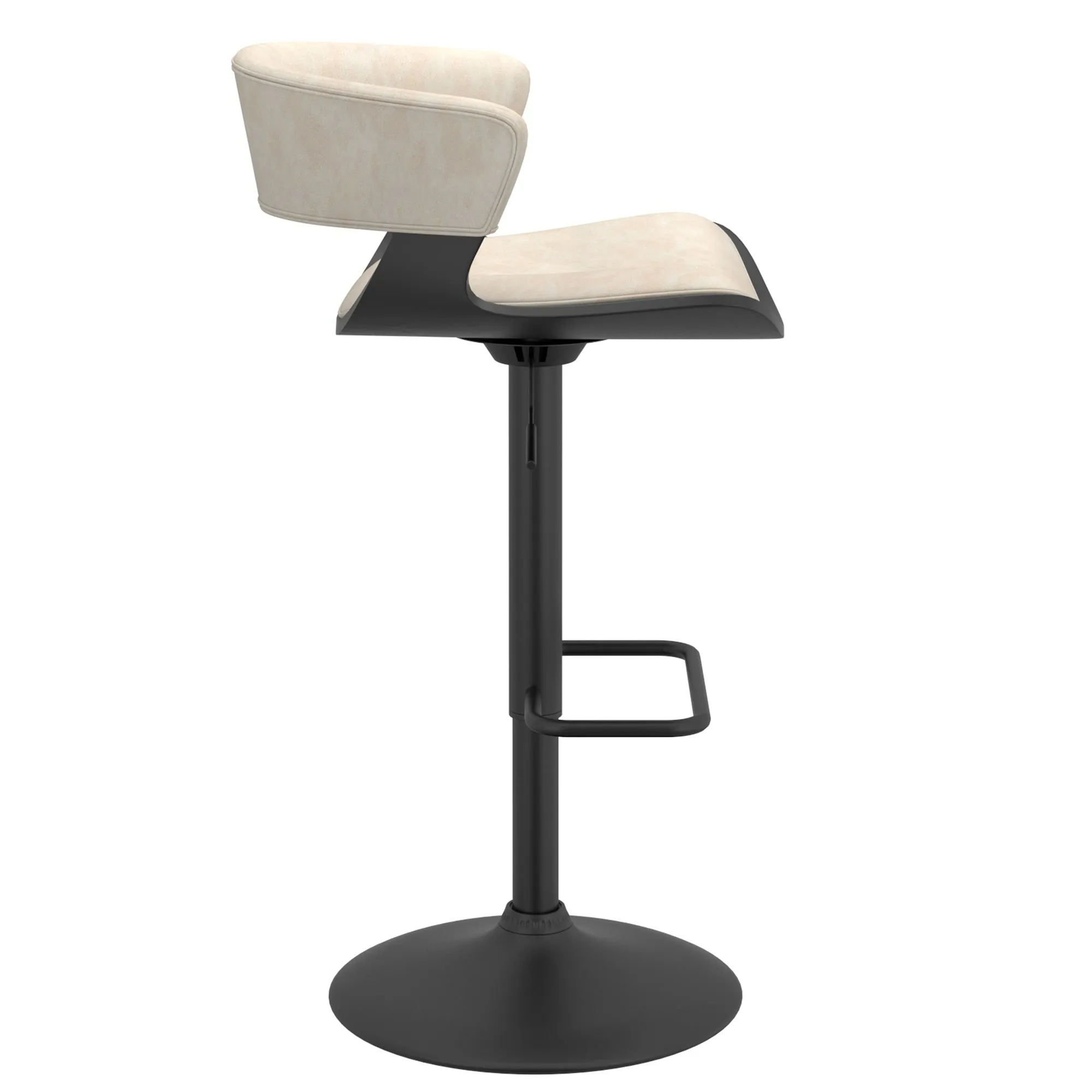 Height Adjustable Bar Stools | Set of 2 | Rover Cream
