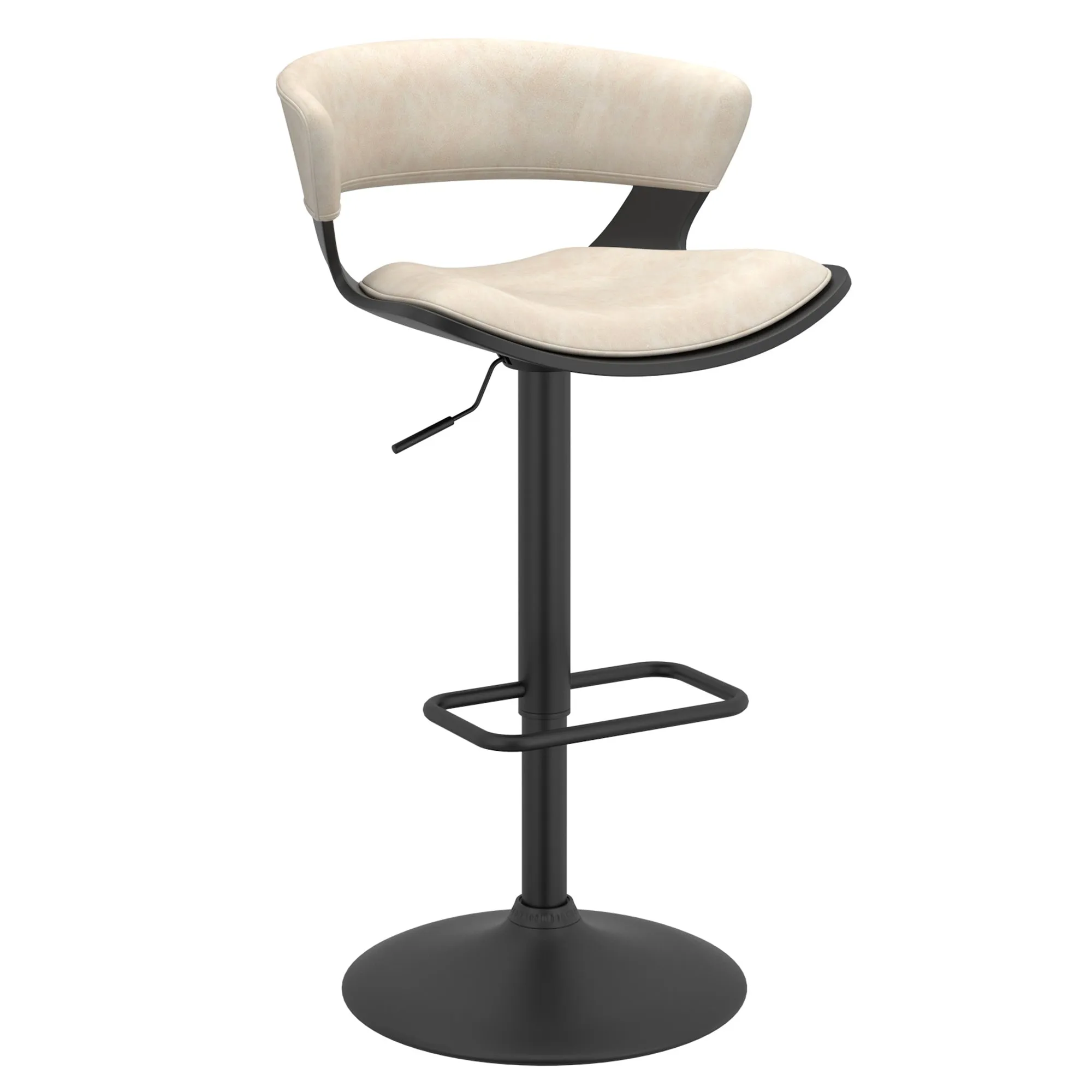 Height Adjustable Bar Stools | Set of 2 | Rover Cream